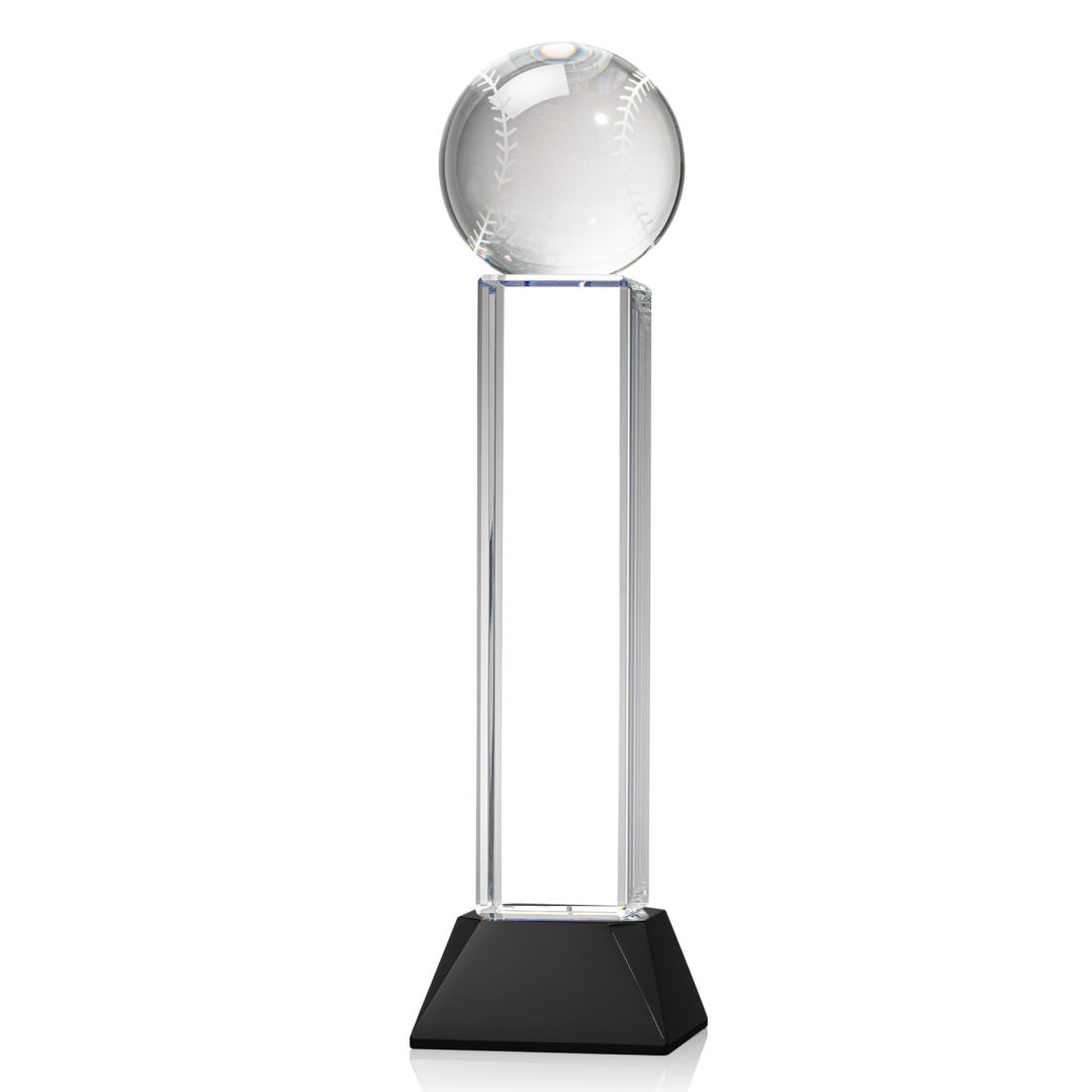 Baseball Award on Stowe Base - Black 2