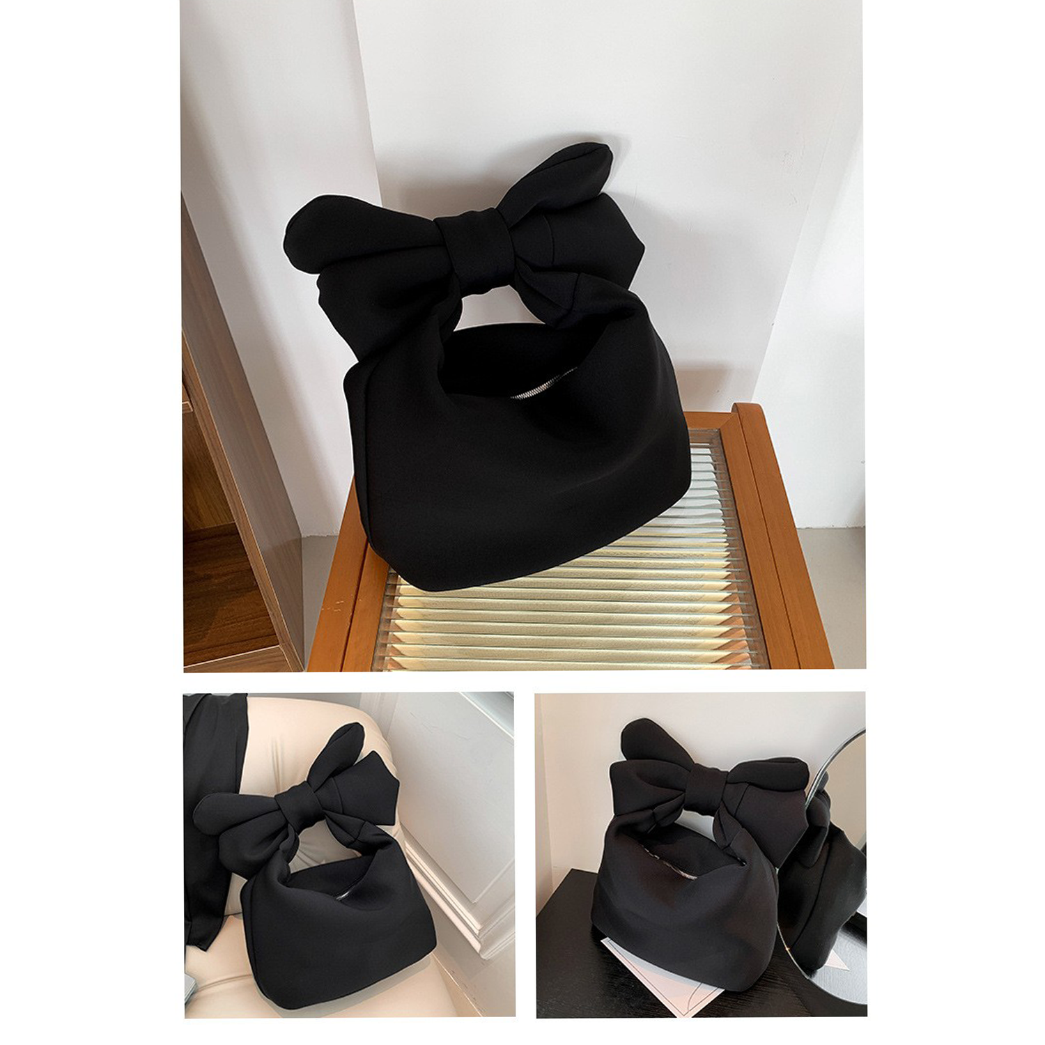 Oxford Large Capacity Bow Tie Tote Bag 8