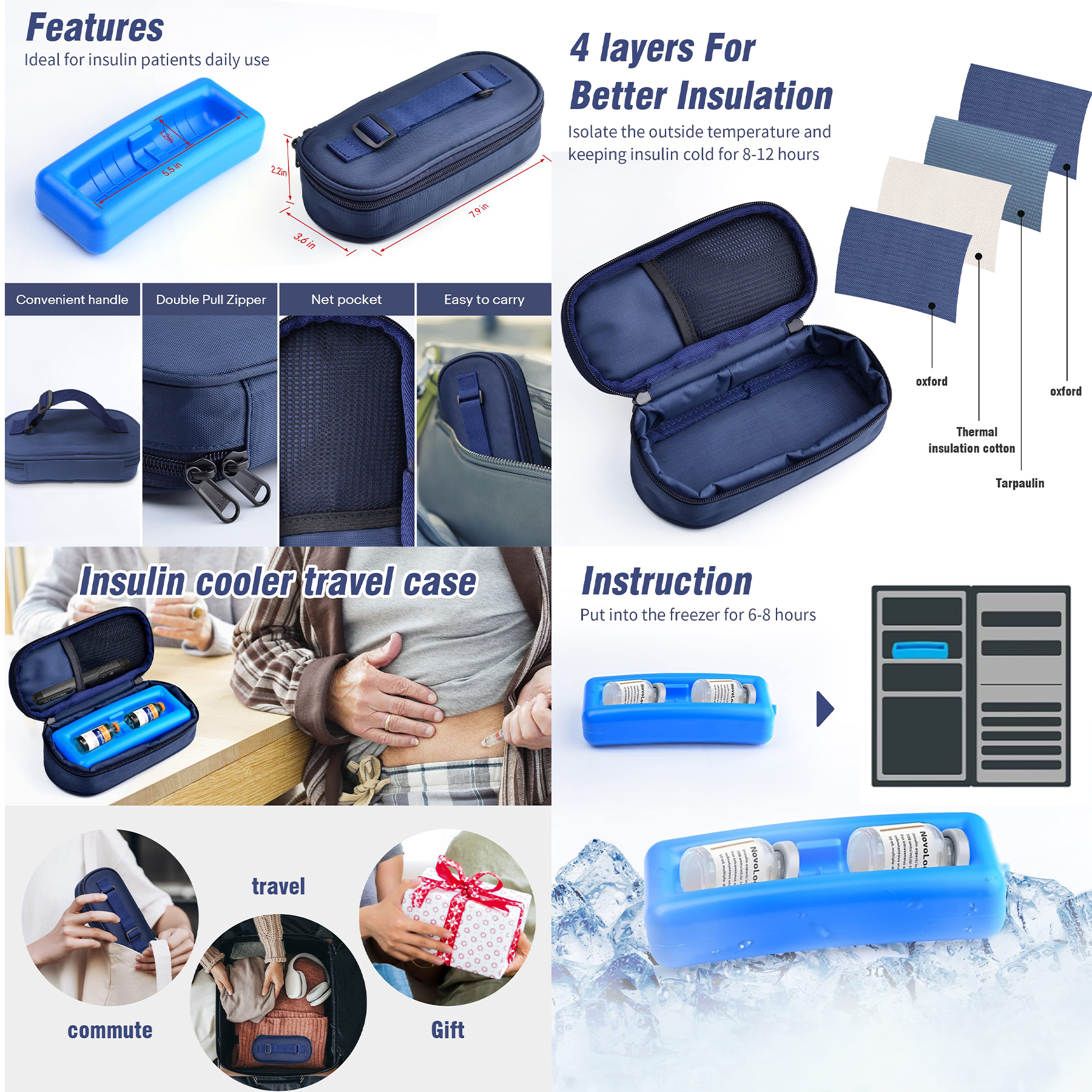 Insulin Cooler Travel Case