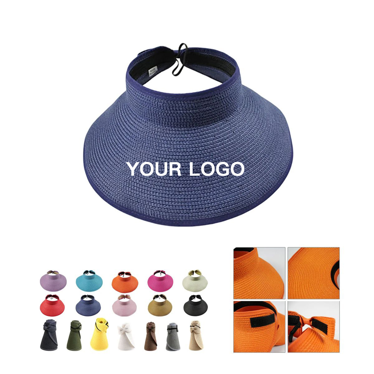 Breathable Straw Hat with Adjustable Fit 17