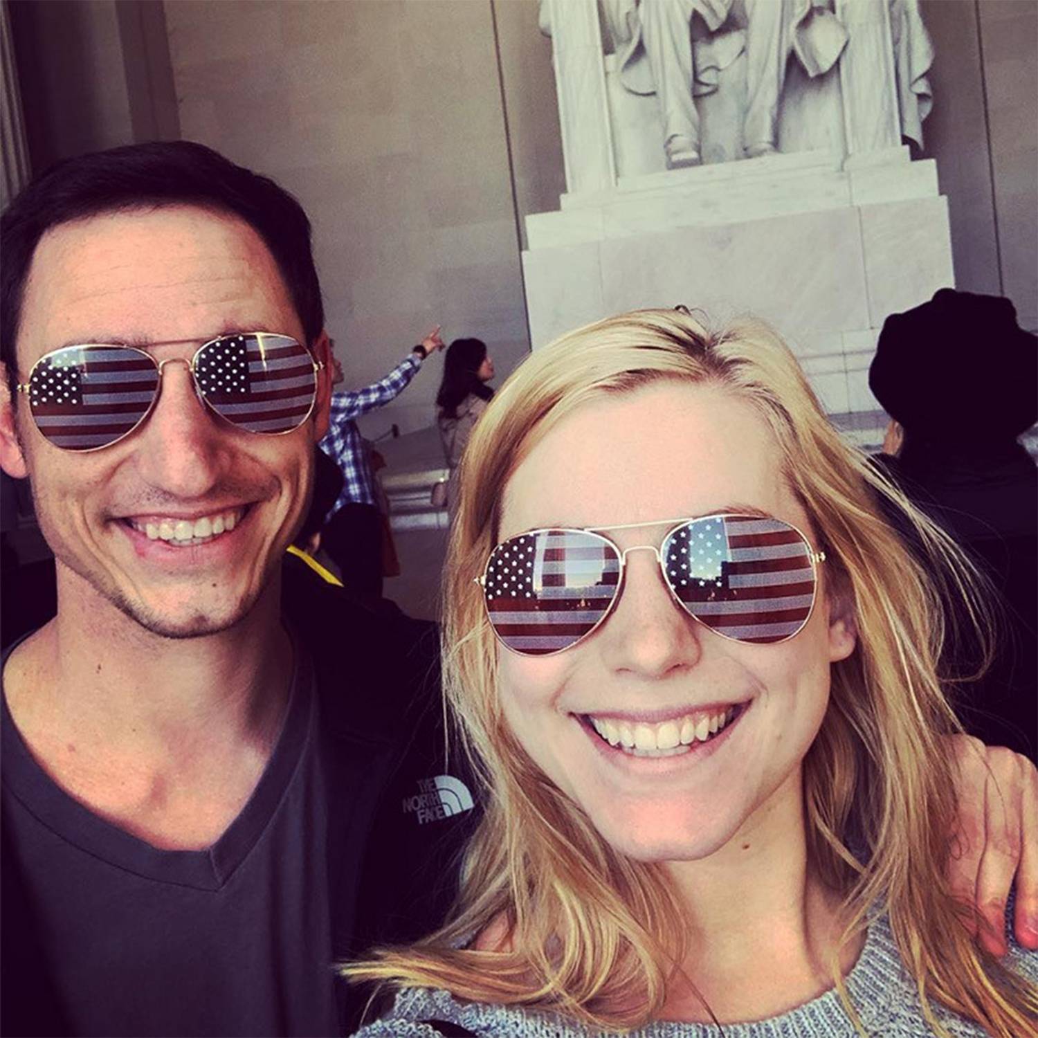 American Flag Metal Sunglasses 3