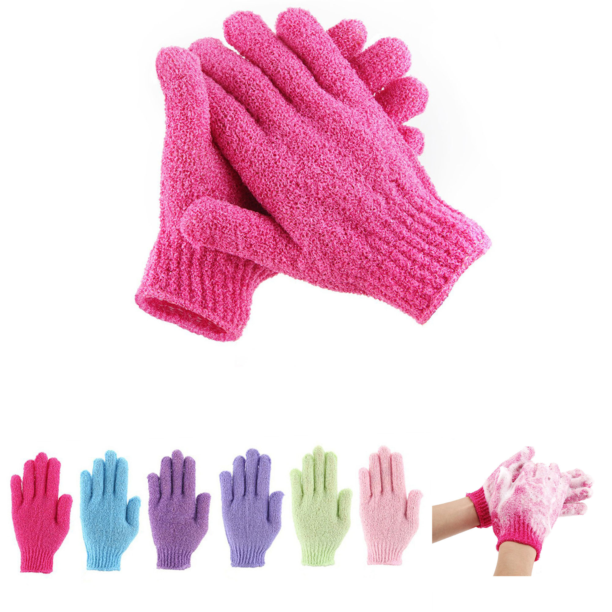 Exfoliating Bath Gloves Scrub Towel for Body 2