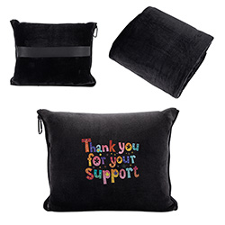 Cuddle Micro Plush Travel Blanket with Attachable Hood & Pillow Case 5