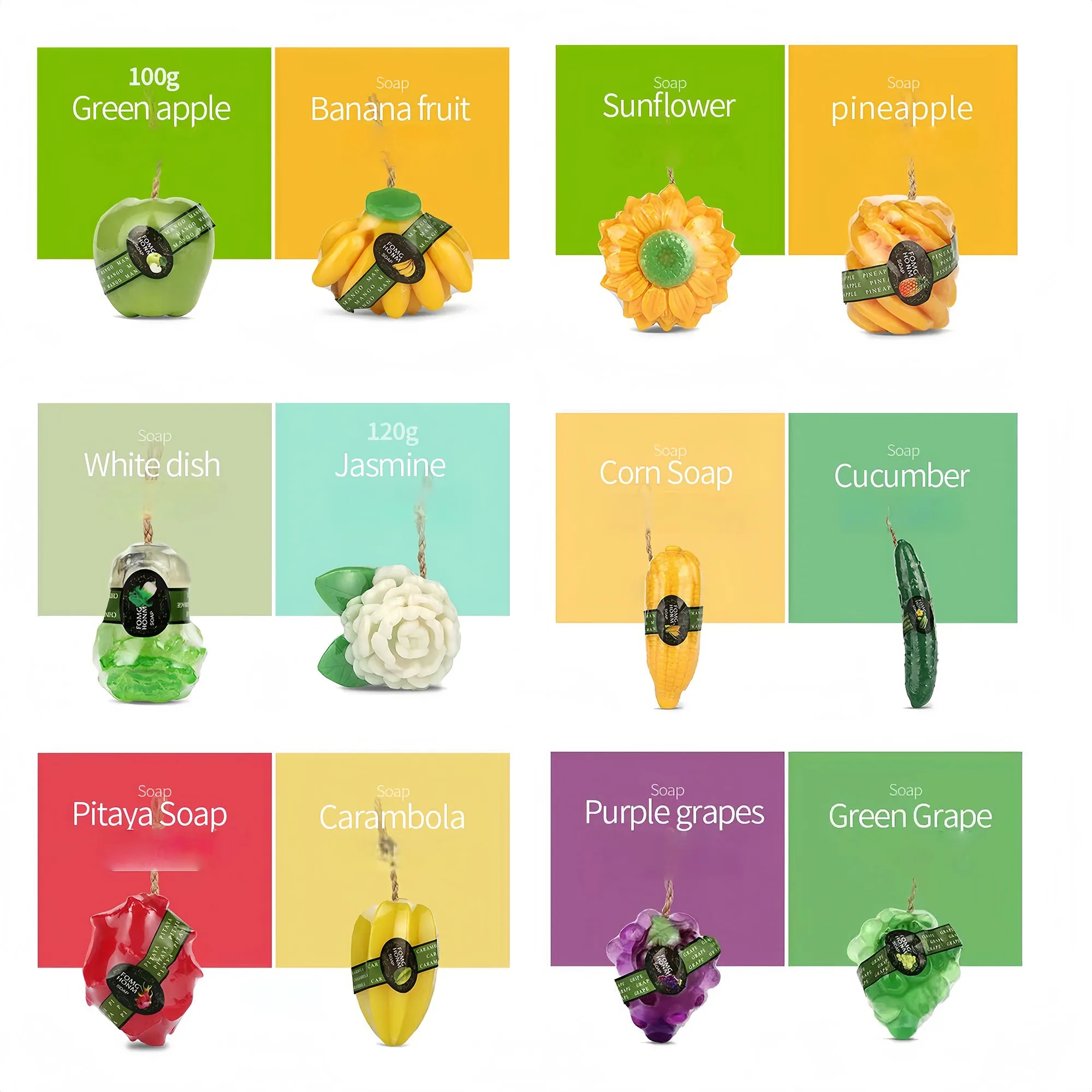Gentle 3D Fruit Soap For Moisturizing Mite-Removing Bath 1
