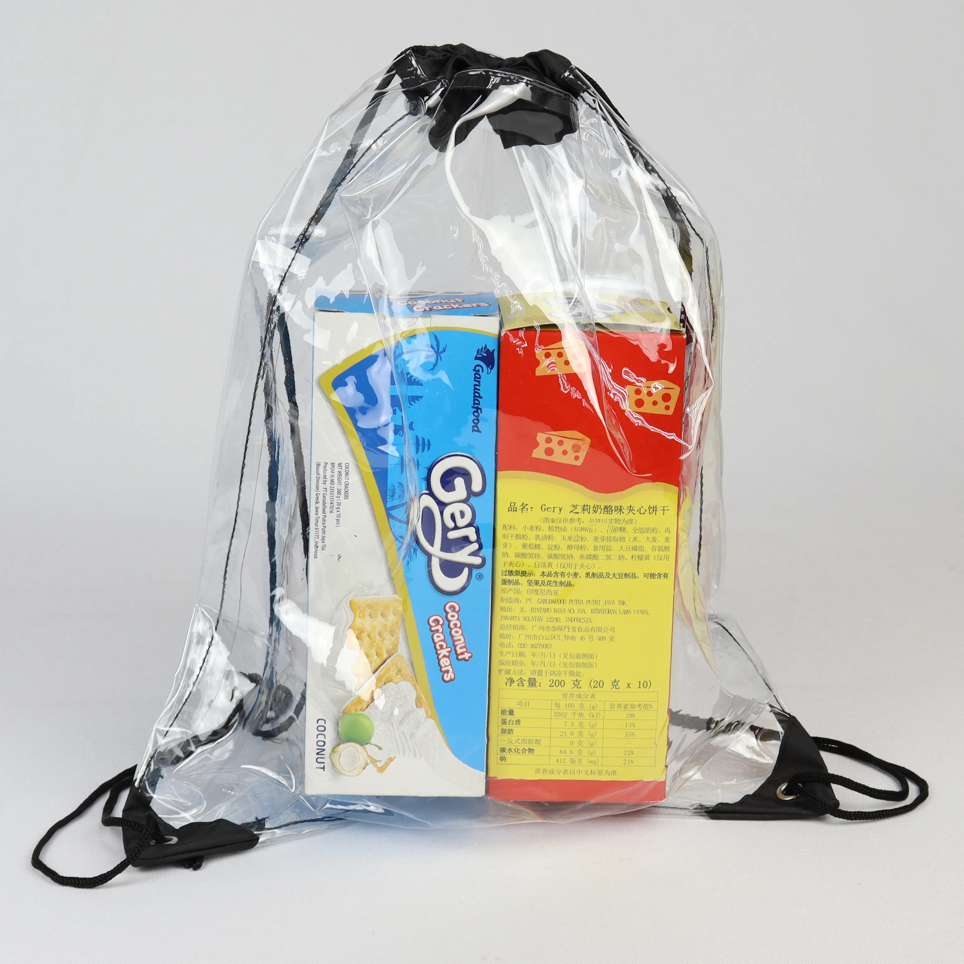 Clear Drawstring Bag (14" x 18") 2