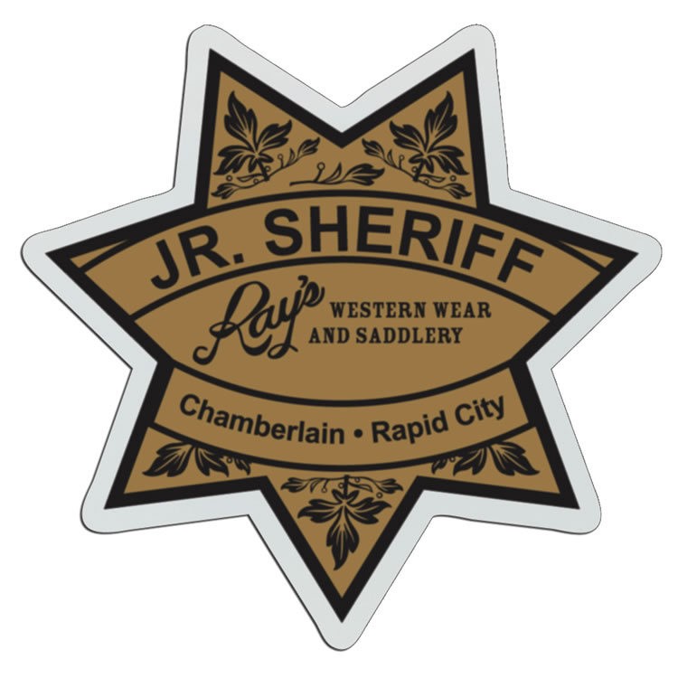 3" Seven Point Star Plastic Badge 2