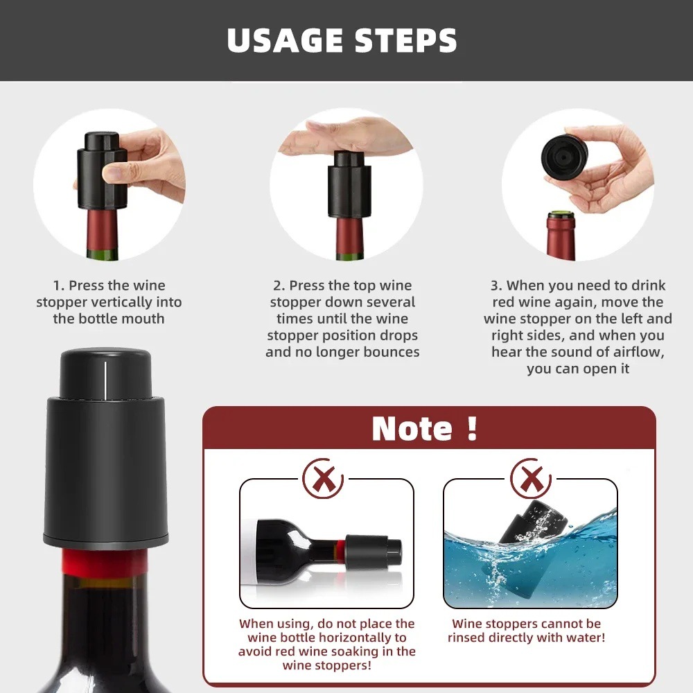 Wine Bottle Stopper With Date Marker 1