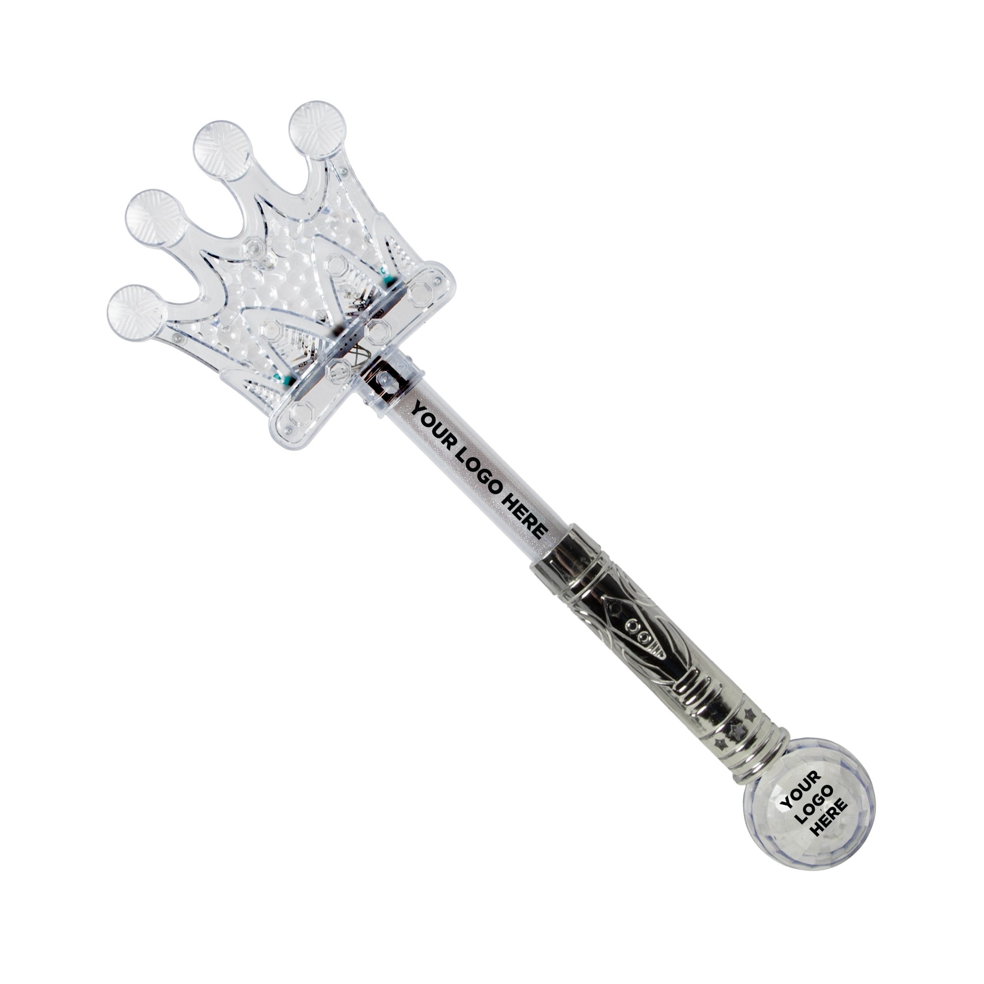 LED Silver Crown Wand 4