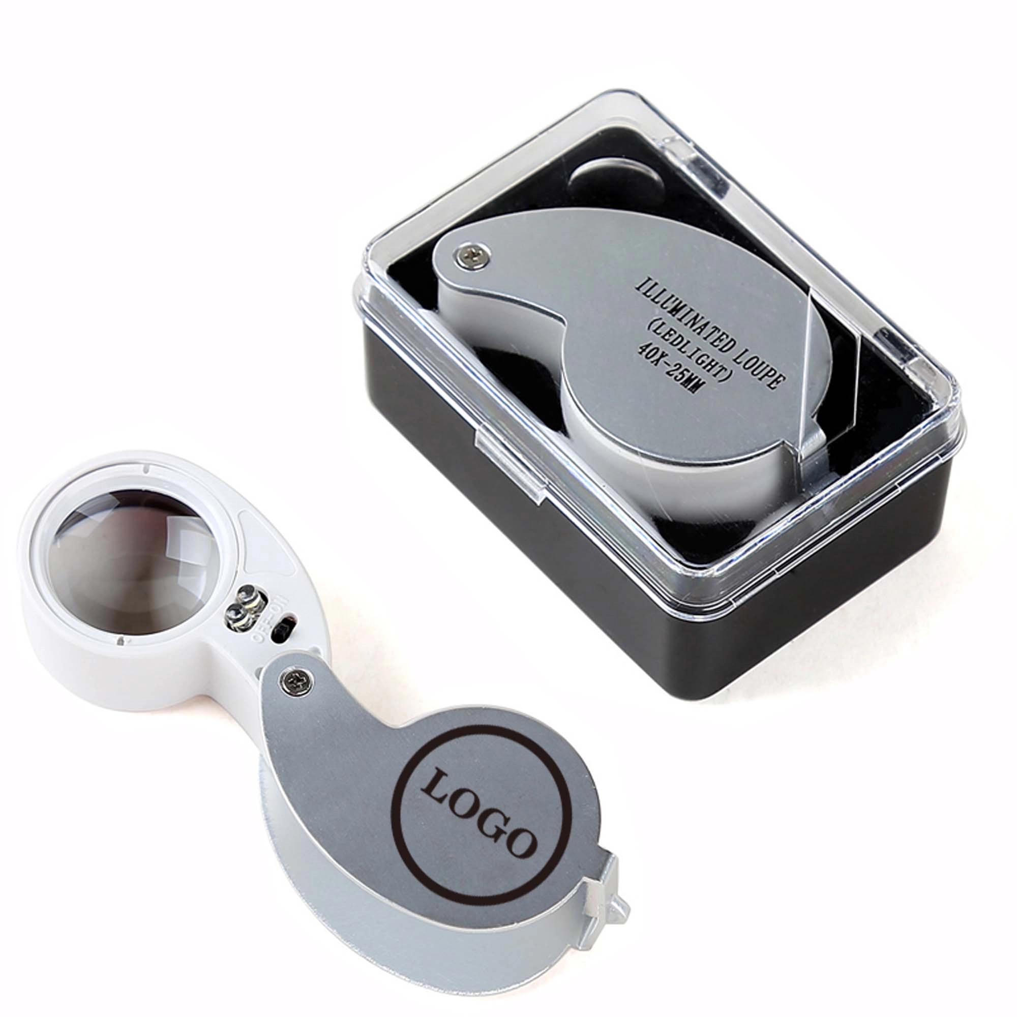 40X Illuminated Jewelry Magnifier Loupe MOQ50