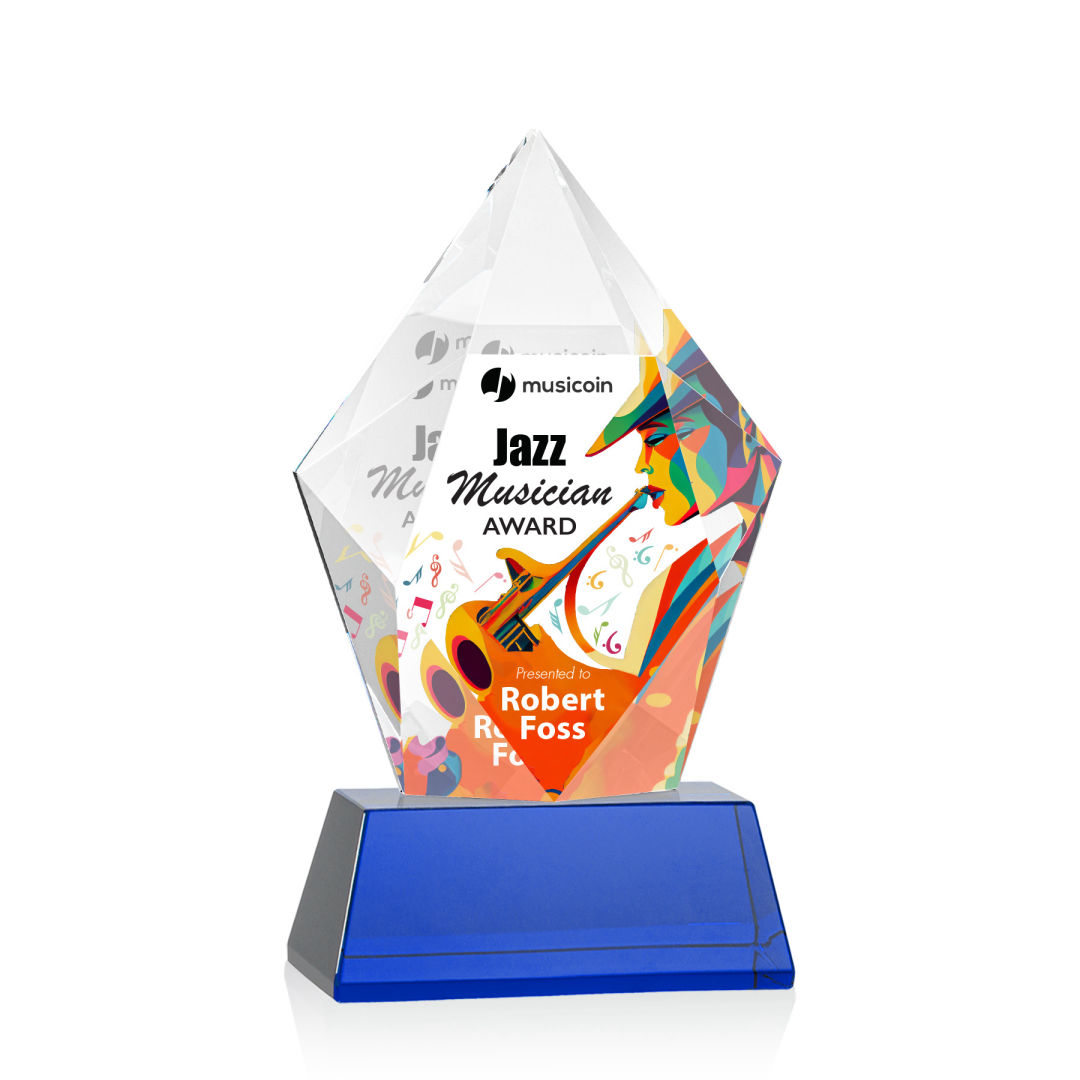 Devron VividPrint™ Award on Base - Blue