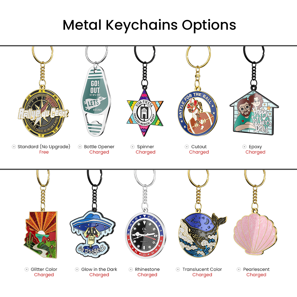 3" Soft Enamel Keychain 8