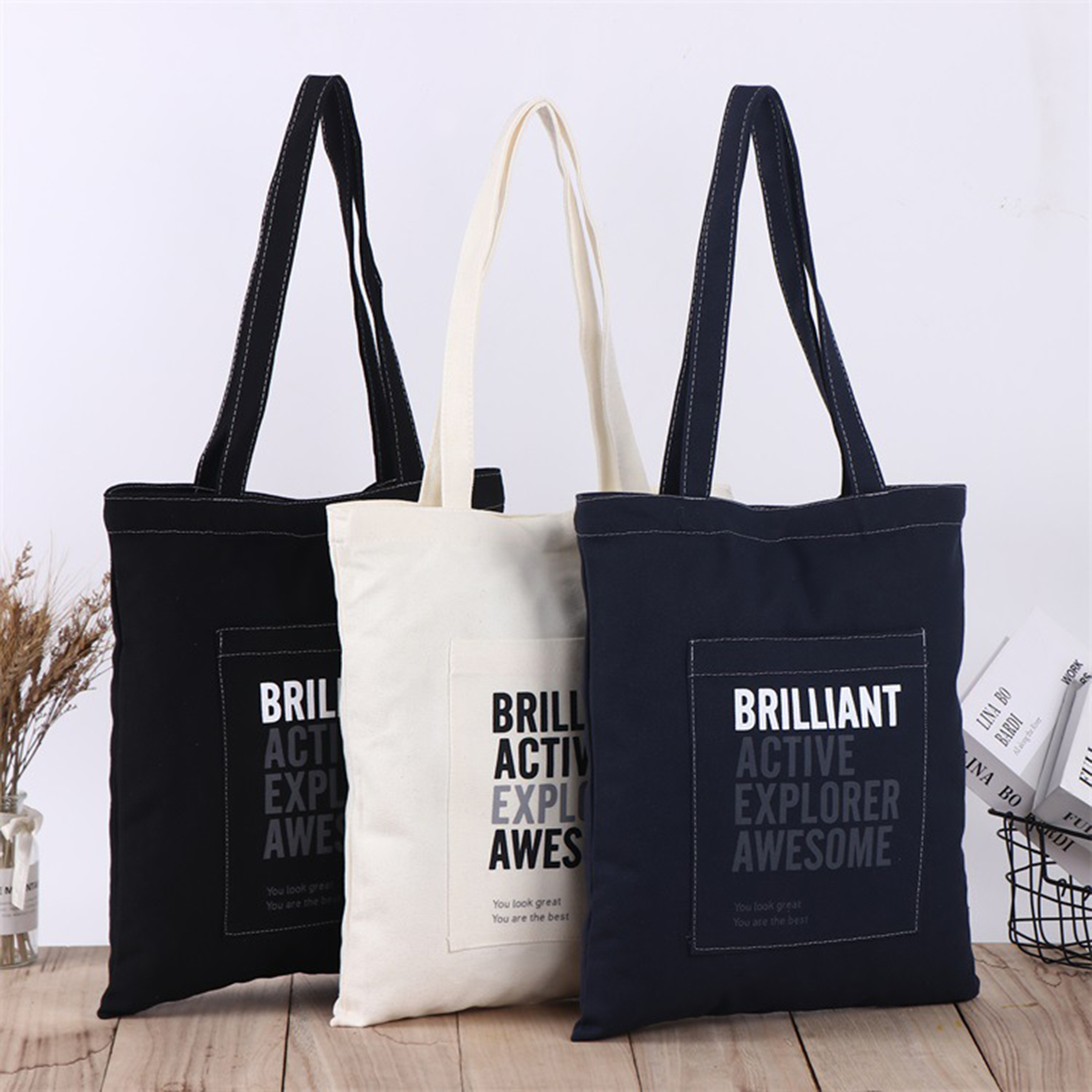 Reusable Canvas Tote Shopping Bag 3