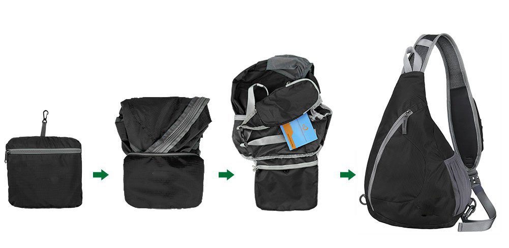 Chest Sling Shoulder Backpacks/Triangle Rucksack for Cycling/Walking/Hiking 7