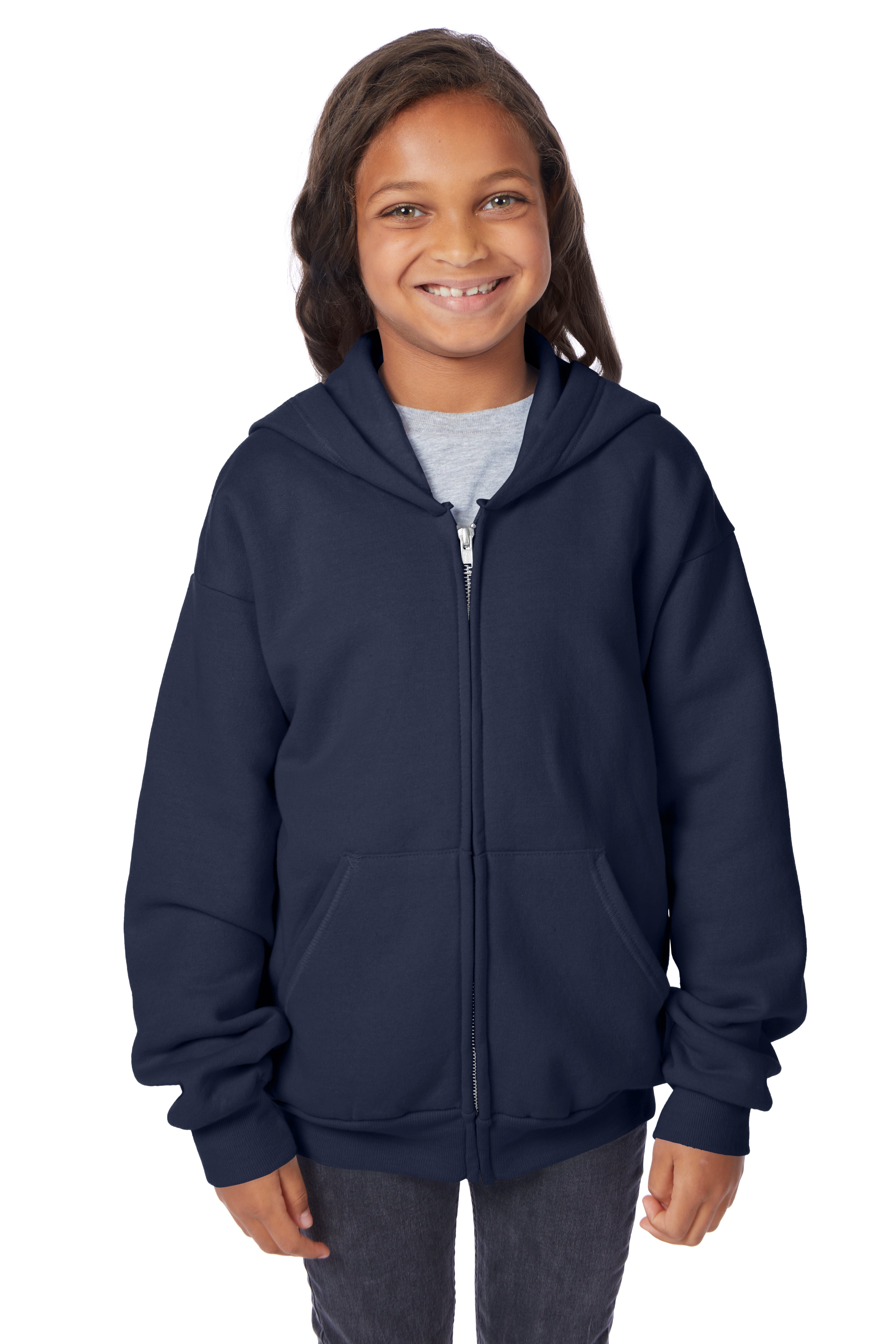Hanes EcoSmart Full-Zip Fleece Hoodie 3