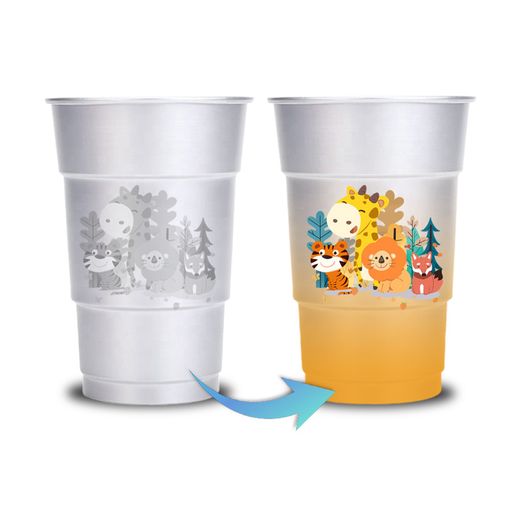 Food Grade Color Changing Aluminum Cups 3