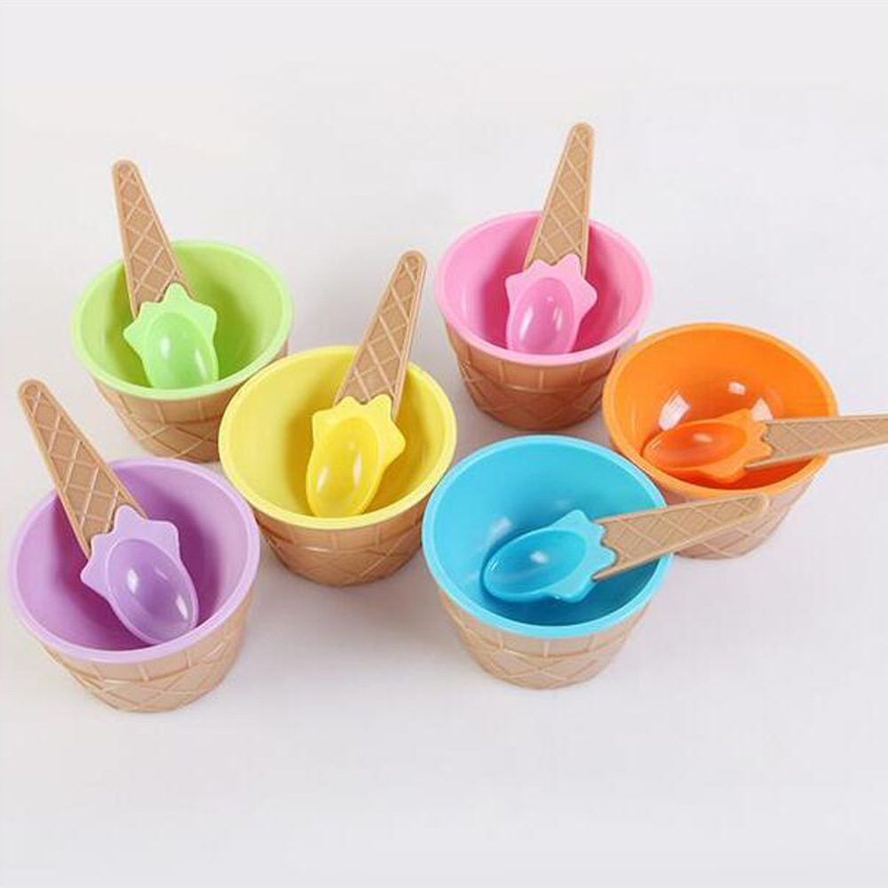 Ice Cream Bowls and Spoons for Summer/Holiday/Parties 23