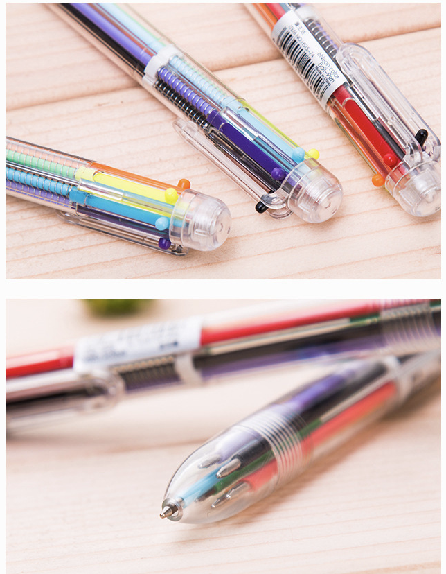 6 Colors Retractable Ballpoint Pens 3