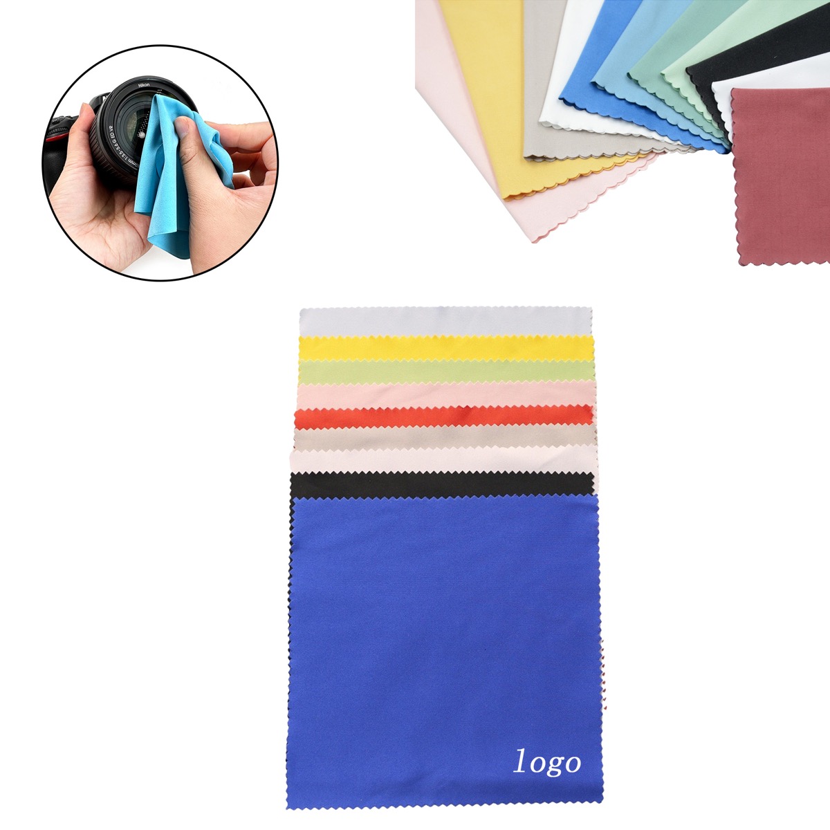 Customized Logo Eyeglass Cleaning Cloth 2