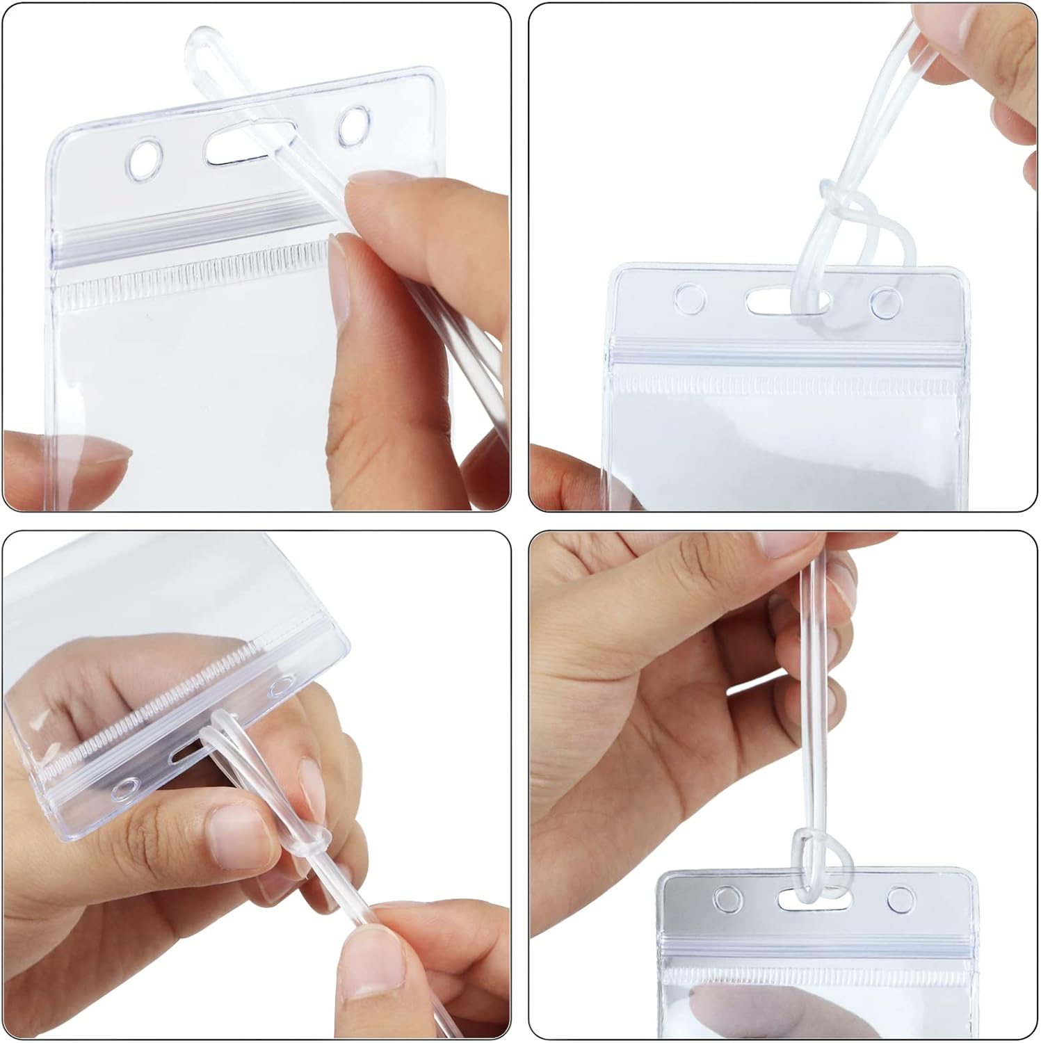 Clear Plastic Bag Tags 9