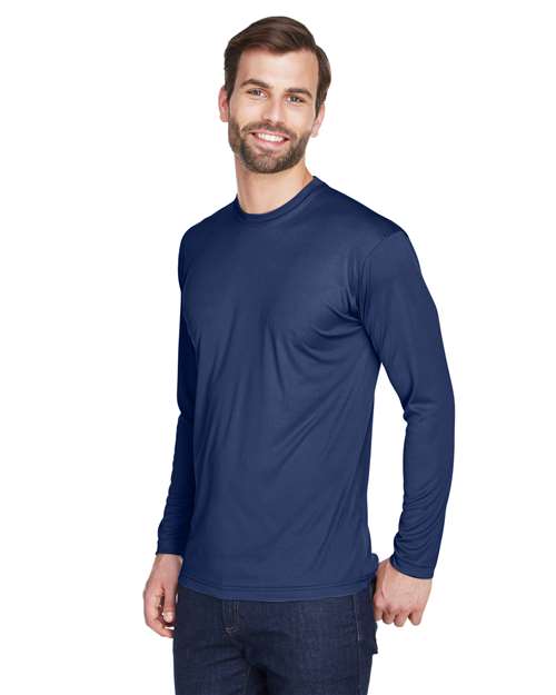 Men's Cool & Dry Sport Long Sleeve Performance Interlock T-Shirt - 8422 62