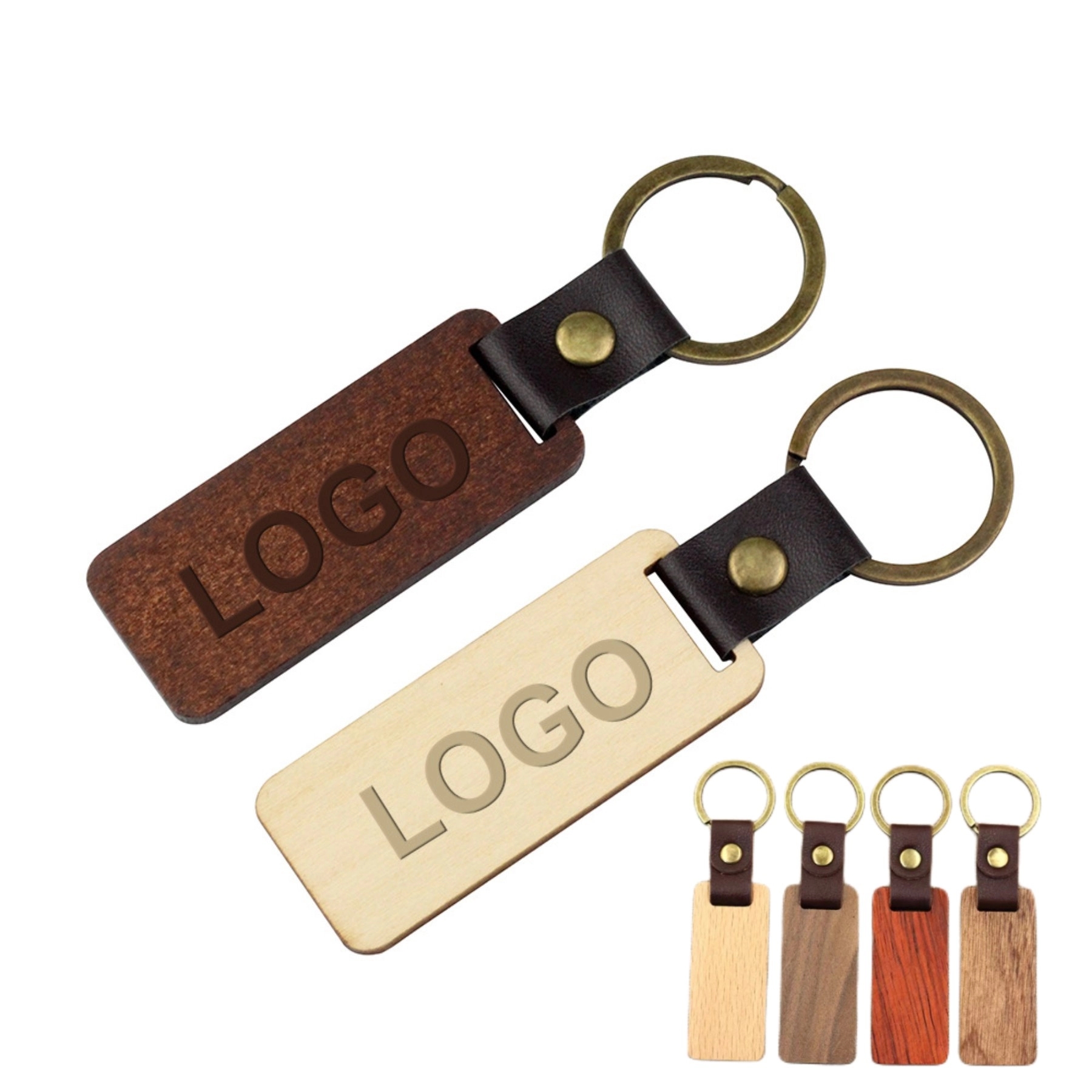 Wood Key Chain 2