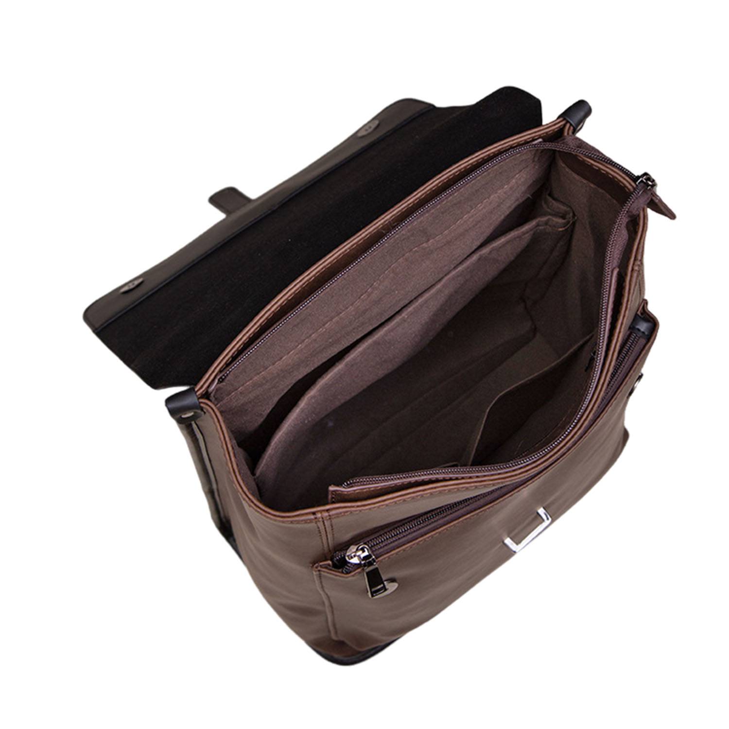 PU Leather Business Bag Backpack For Man 6