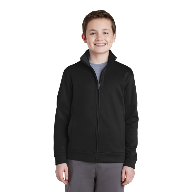 Sport-Tek Youth Sport-Wick Fleece Full-Zip Jacket. 22