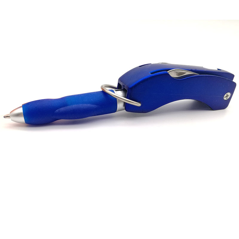 Multifunctional ballpoint pen with knife bottle opener led flashlight key ring 5