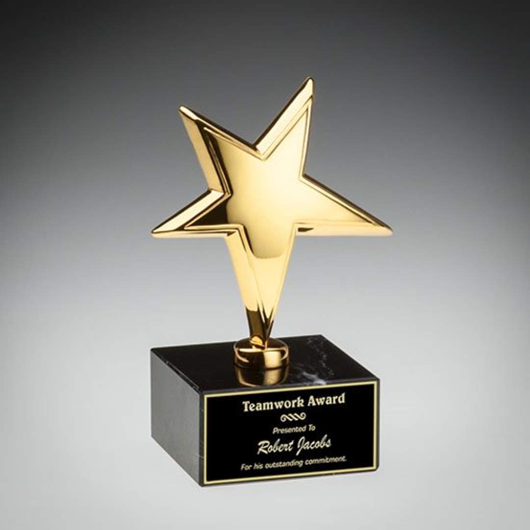 Gold Rising Star Award on Marble 4