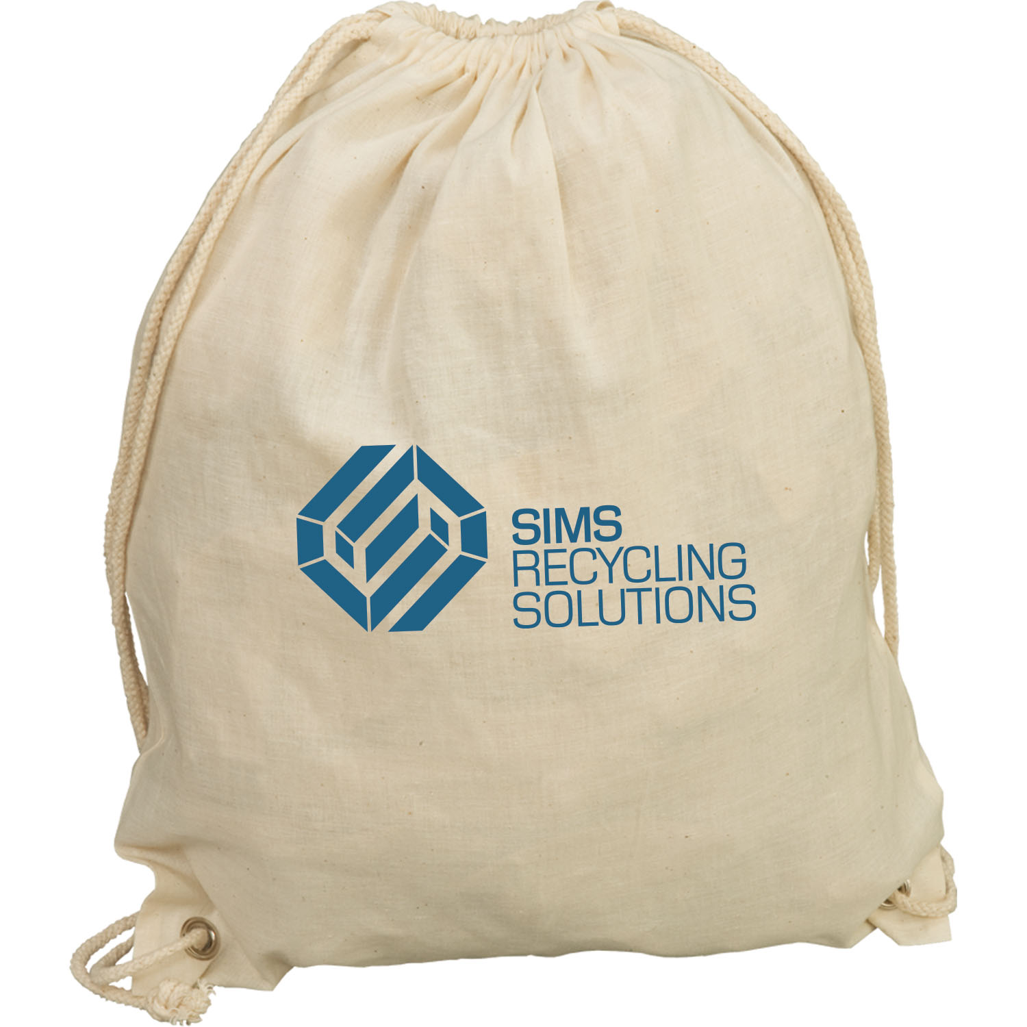 Cotton Canvas Drawstring Backpack 1