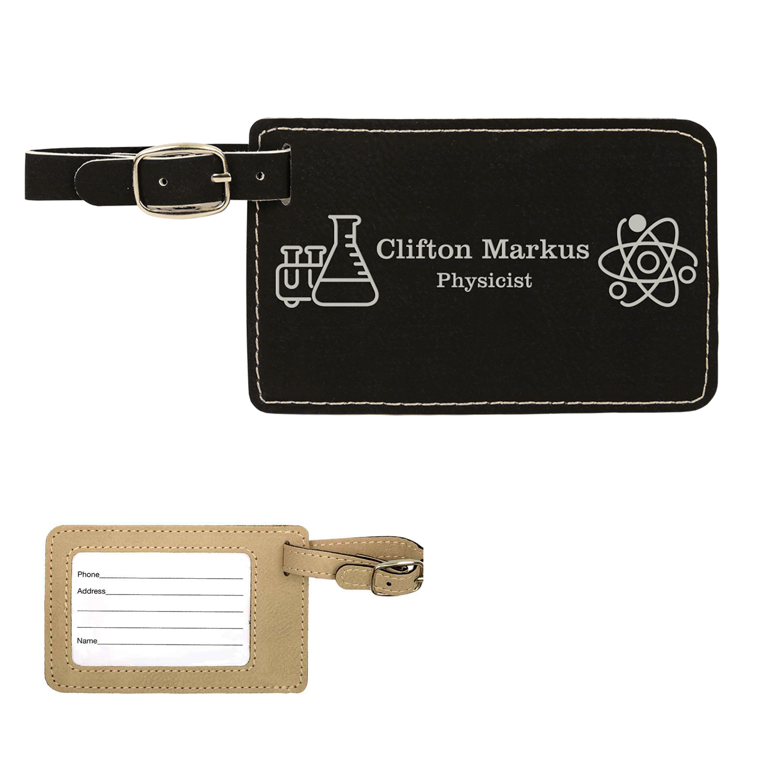 Leatherette Luggage Tag 2