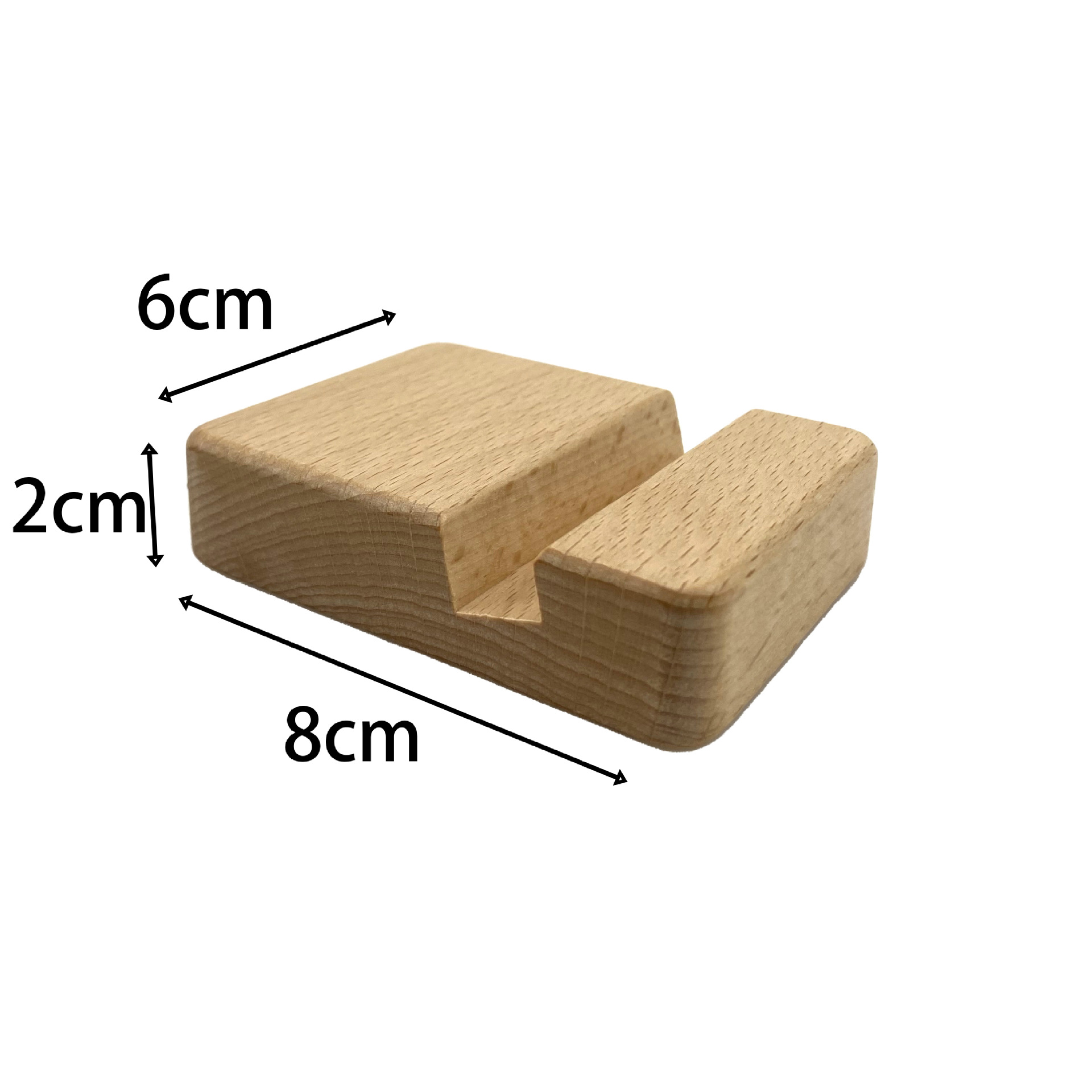 Bamboo Cell Phone Stand Holder 3