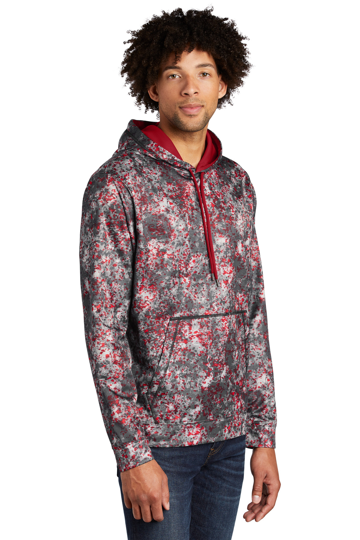 Sport-Tek Sport-Wick Mineral Freeze Fleece Hooded Pullover. ST230 3