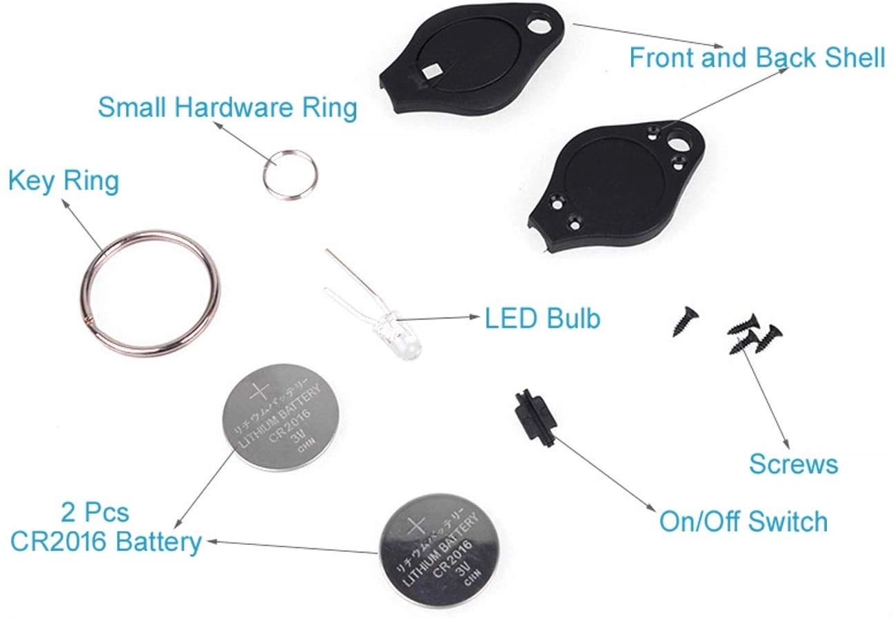 Multi-Colored Light Mini LED Keychain Flashlight 3