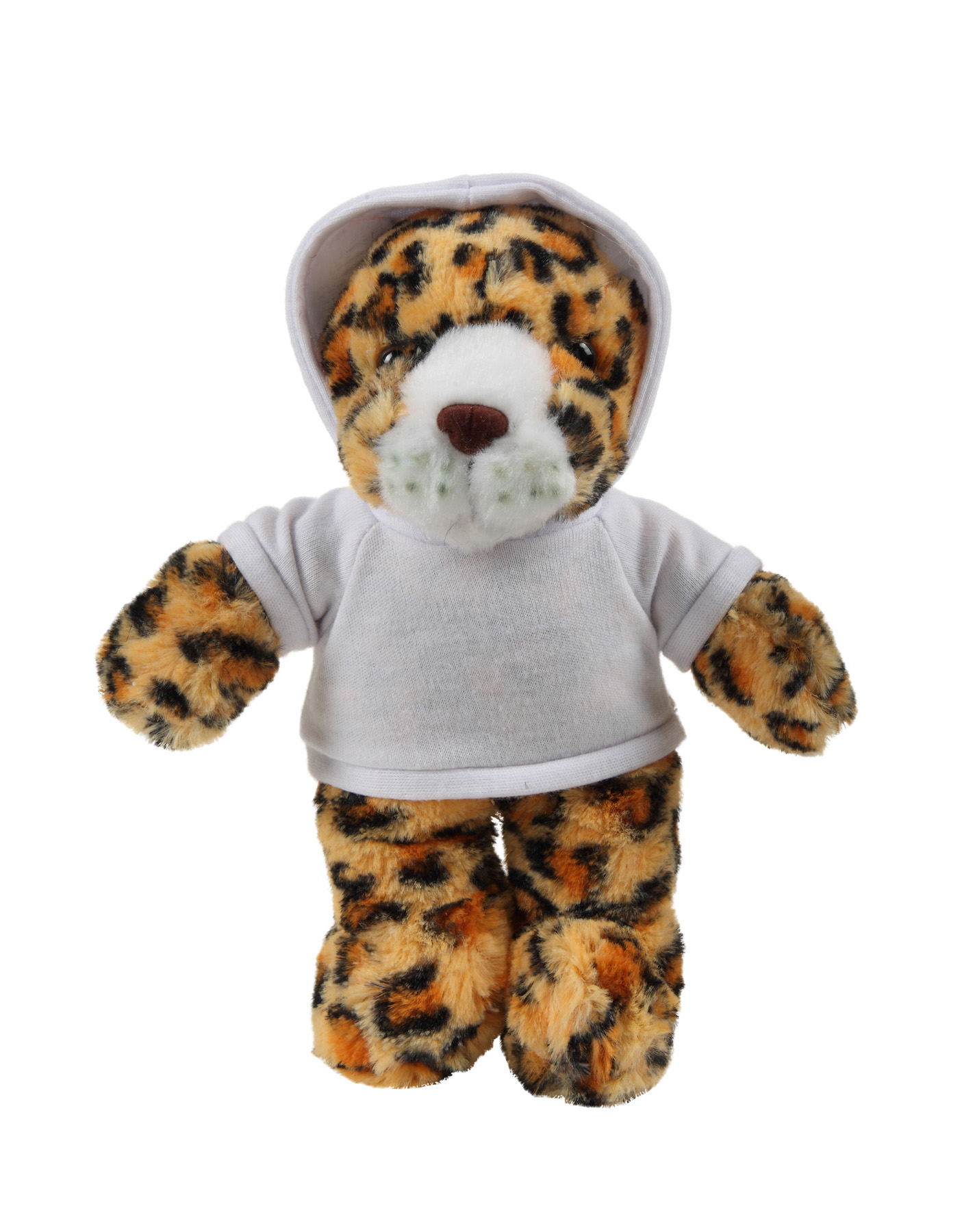 soft plush Leopard with hoodie 9