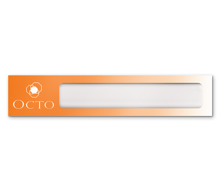 The Plato full color reusable name plate. 2"x10" 4