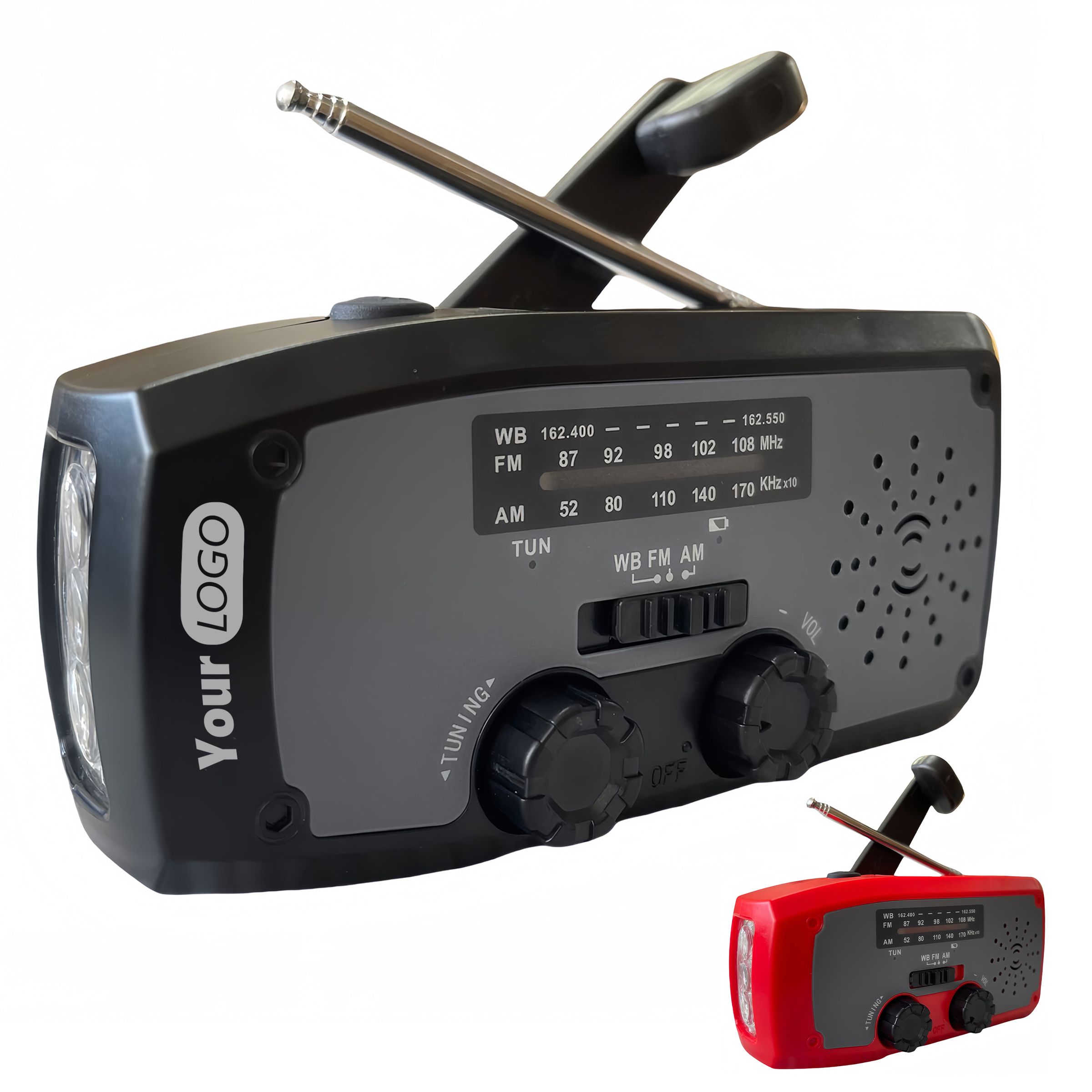 Abs Multi Functional Emergency Radio With Flashlight 4
