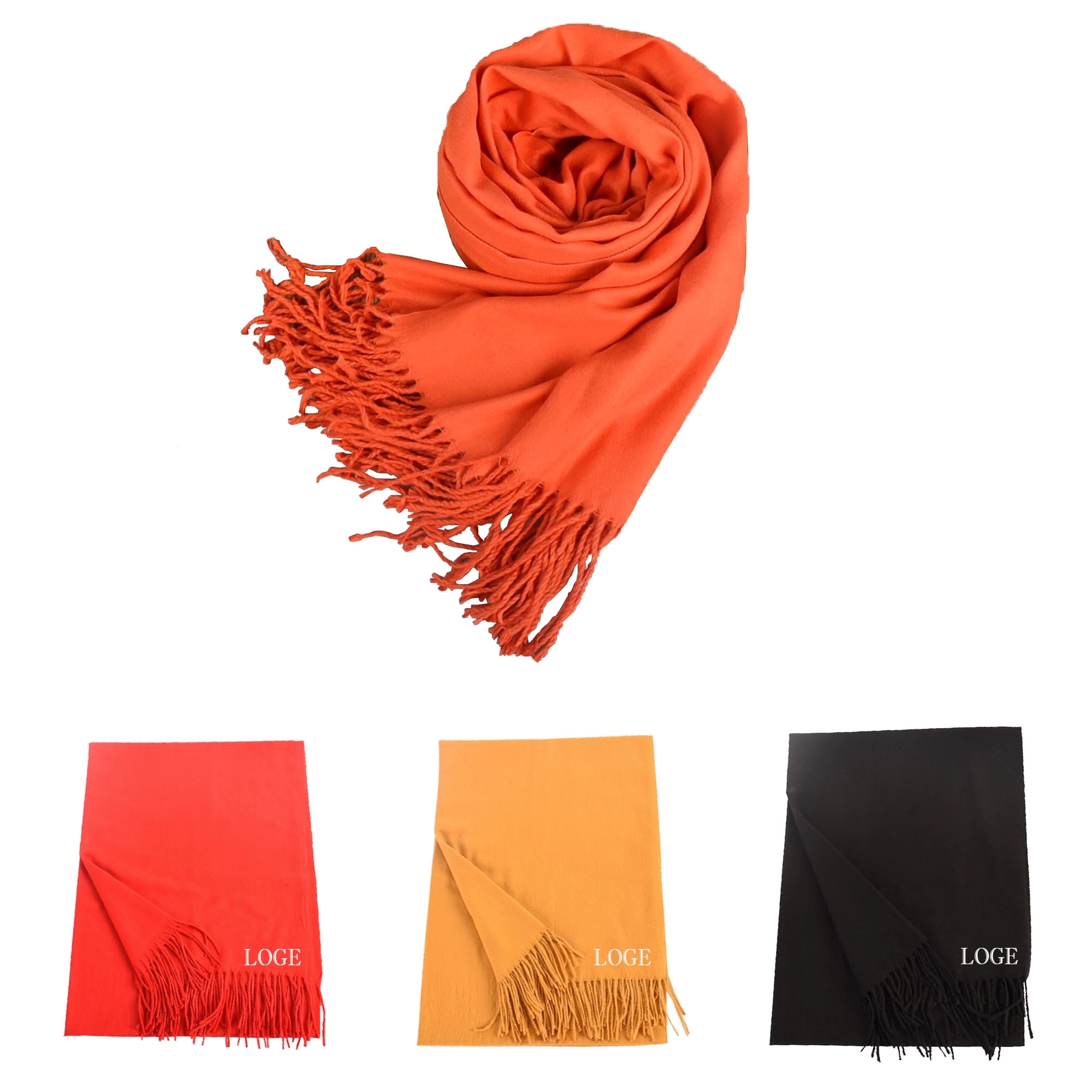 Knit Scarf With Fringe MOQ 100PCS 2