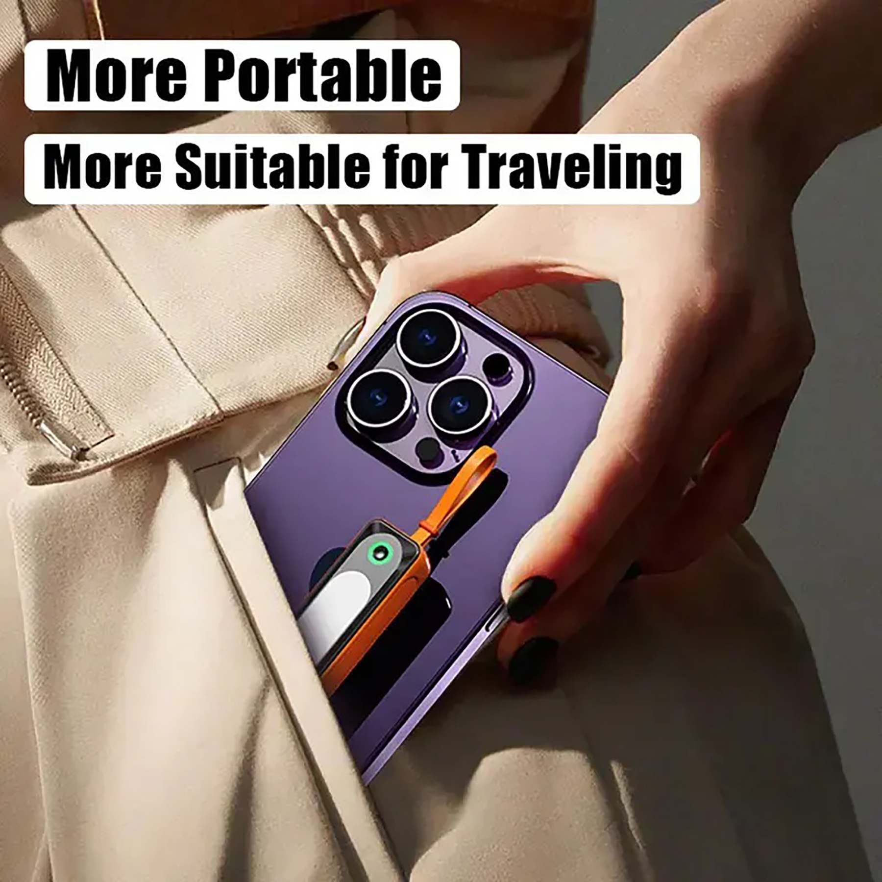 Mini Portable 5000mAh Pocket Power Bank With Led Lighting 2