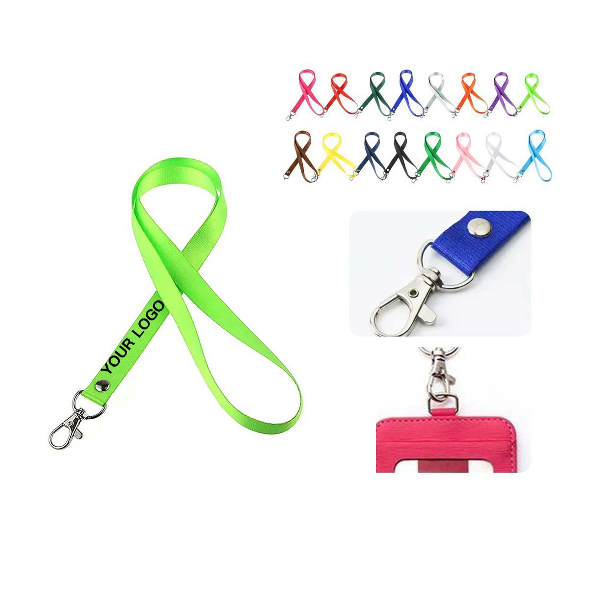 Polyester Lanyard with Sweat Resistant Material 2