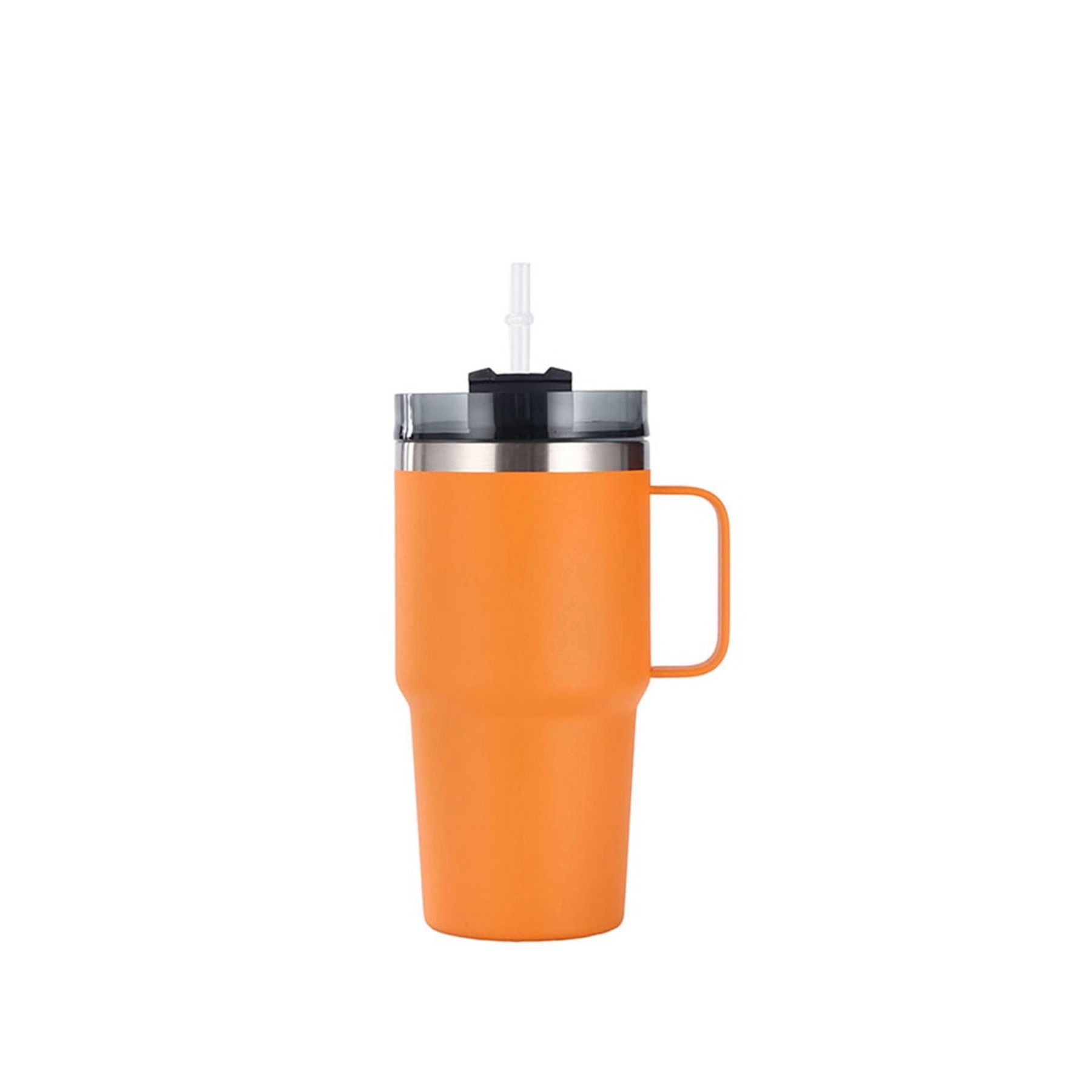 20 Oz. Double Wall Vacuum Mug with Handle & Straw 3