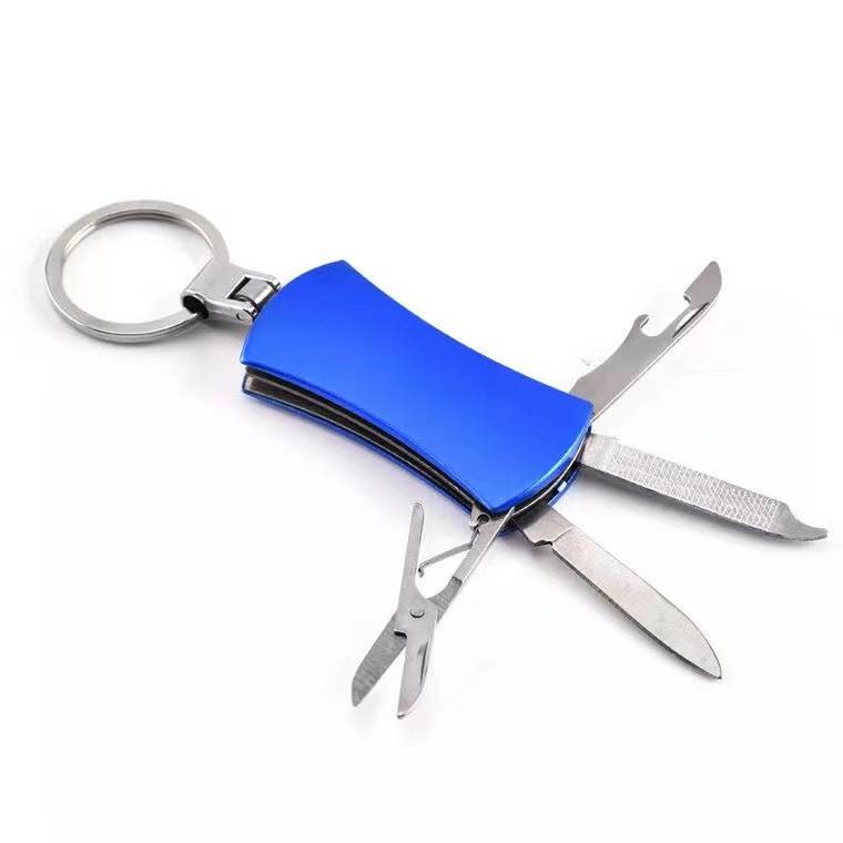 Aluminum Handle Folding Knife With Keychain 5