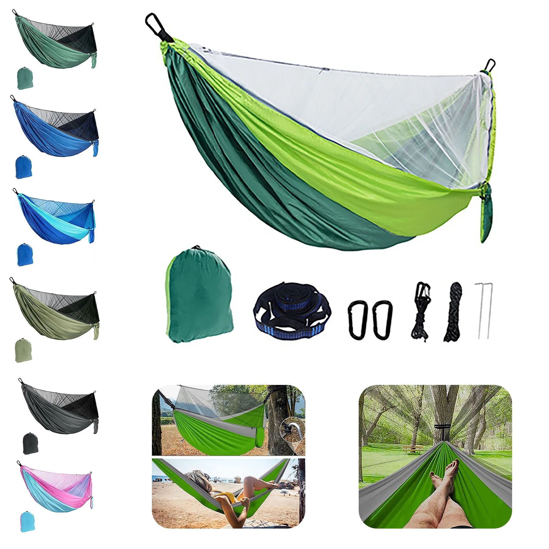 Camping Hammock with Mosquito Net 13