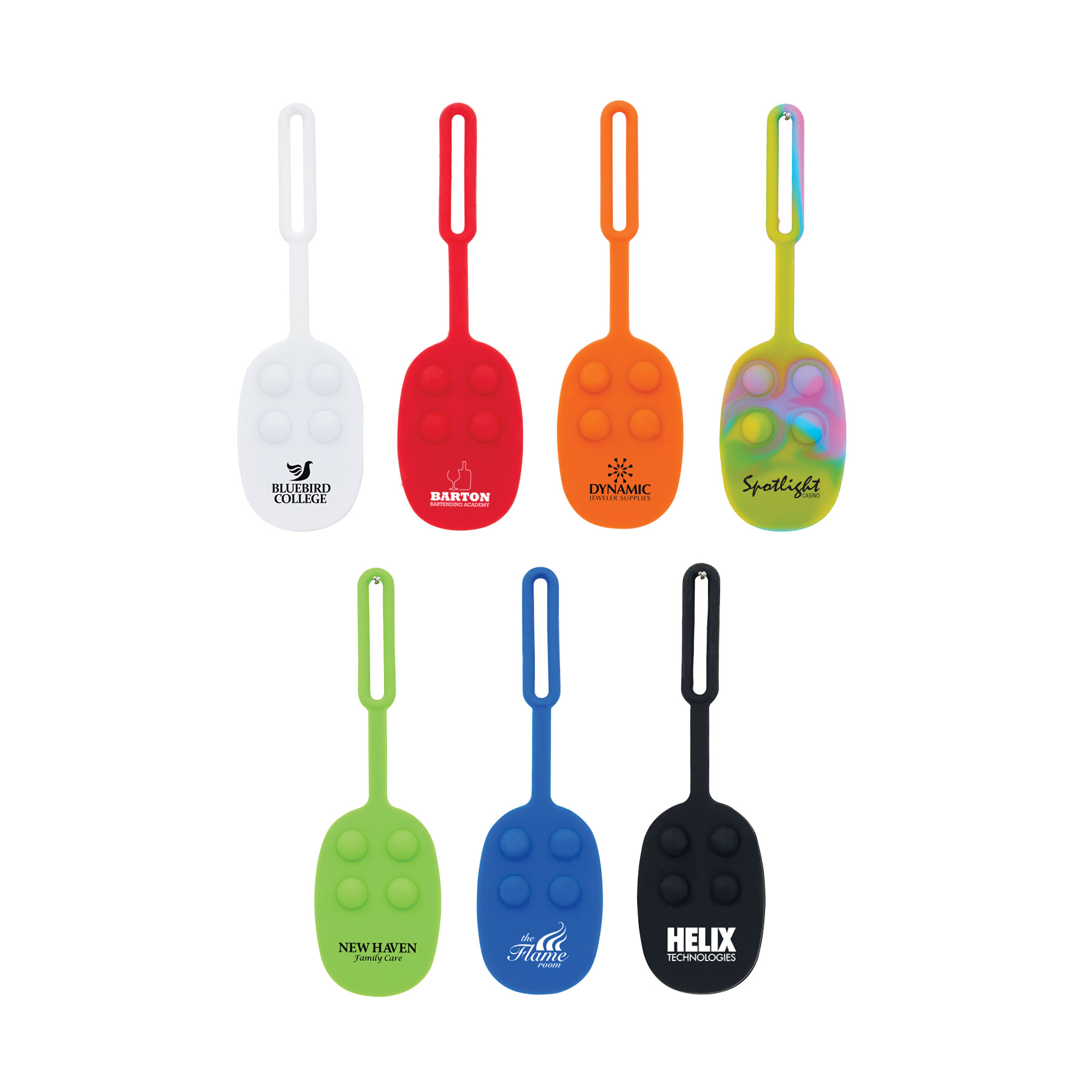 Momo Push Pop Silicone Luggage Tag 14
