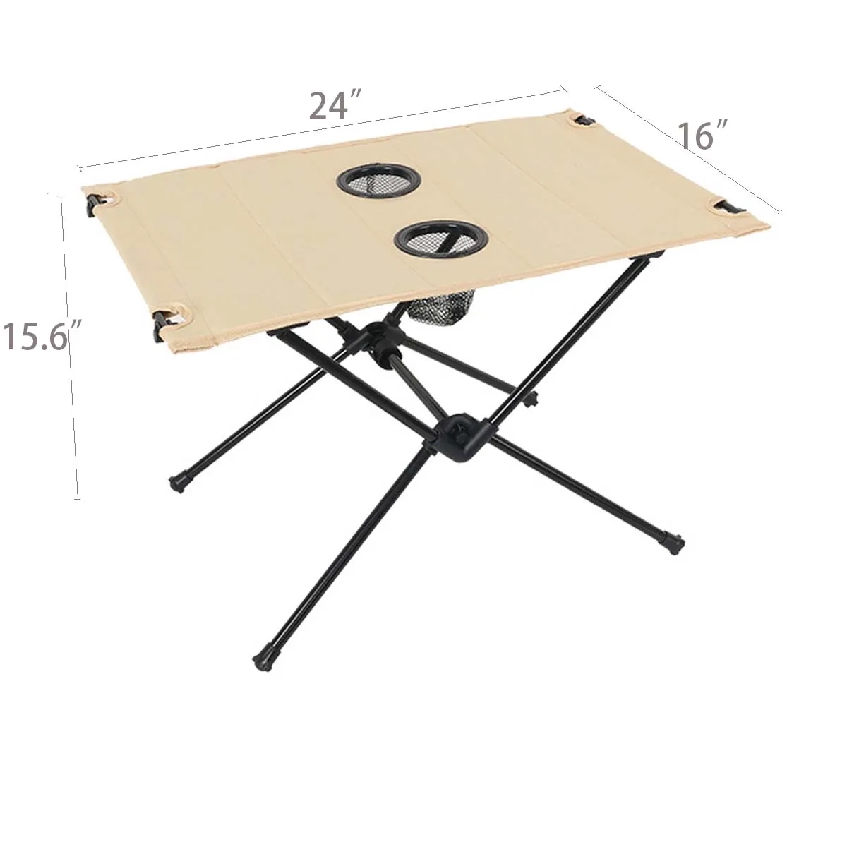 Folding Compact Camping Table with 2 Cup Holders 5