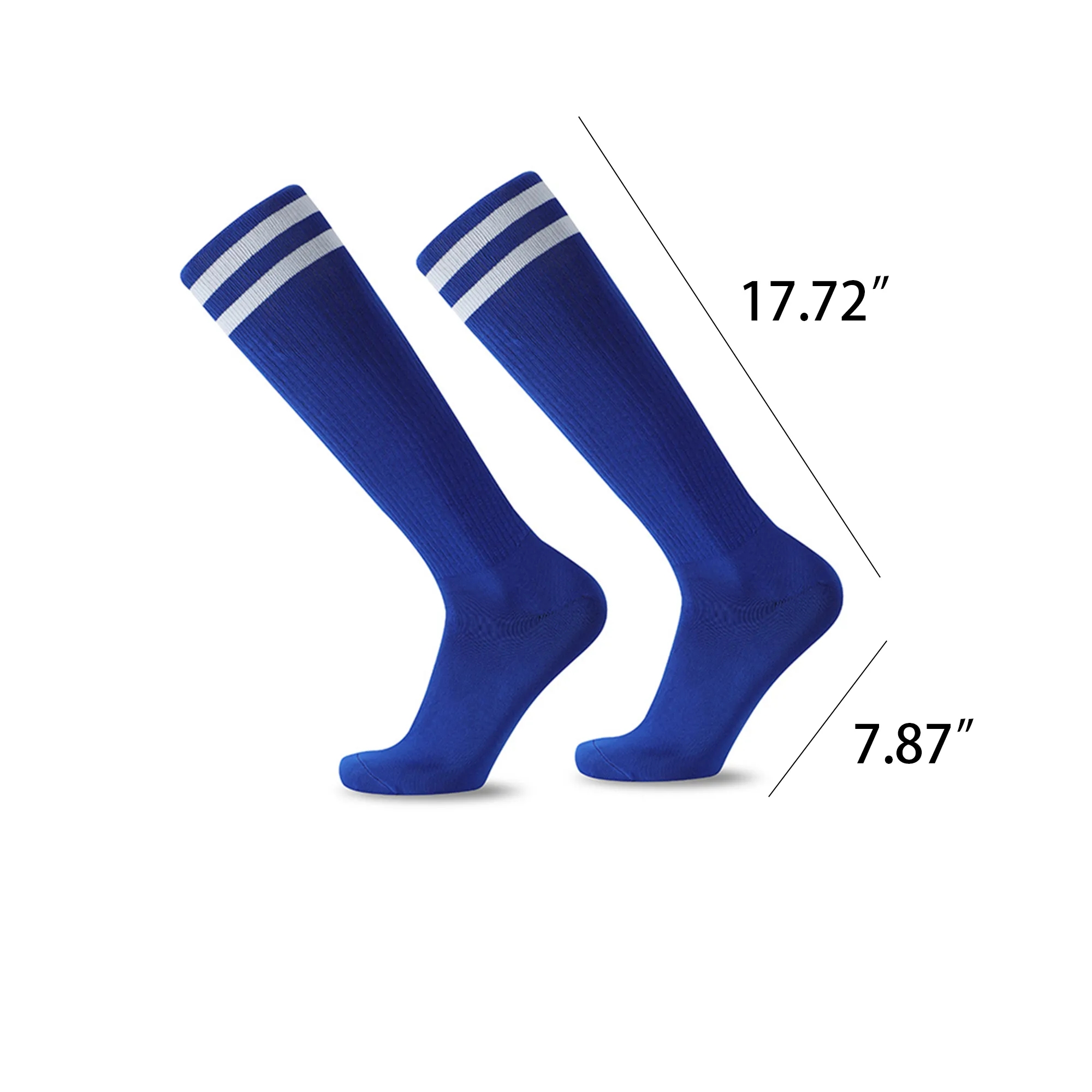 Knee High Striped Tube Athletic Socks 2