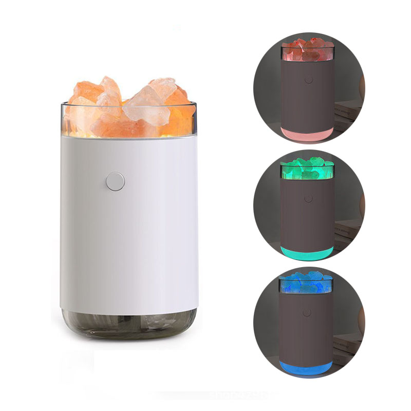 2 in 1 Natural Crystal Salt Mine Humidifier and Aroma Diffuser 4