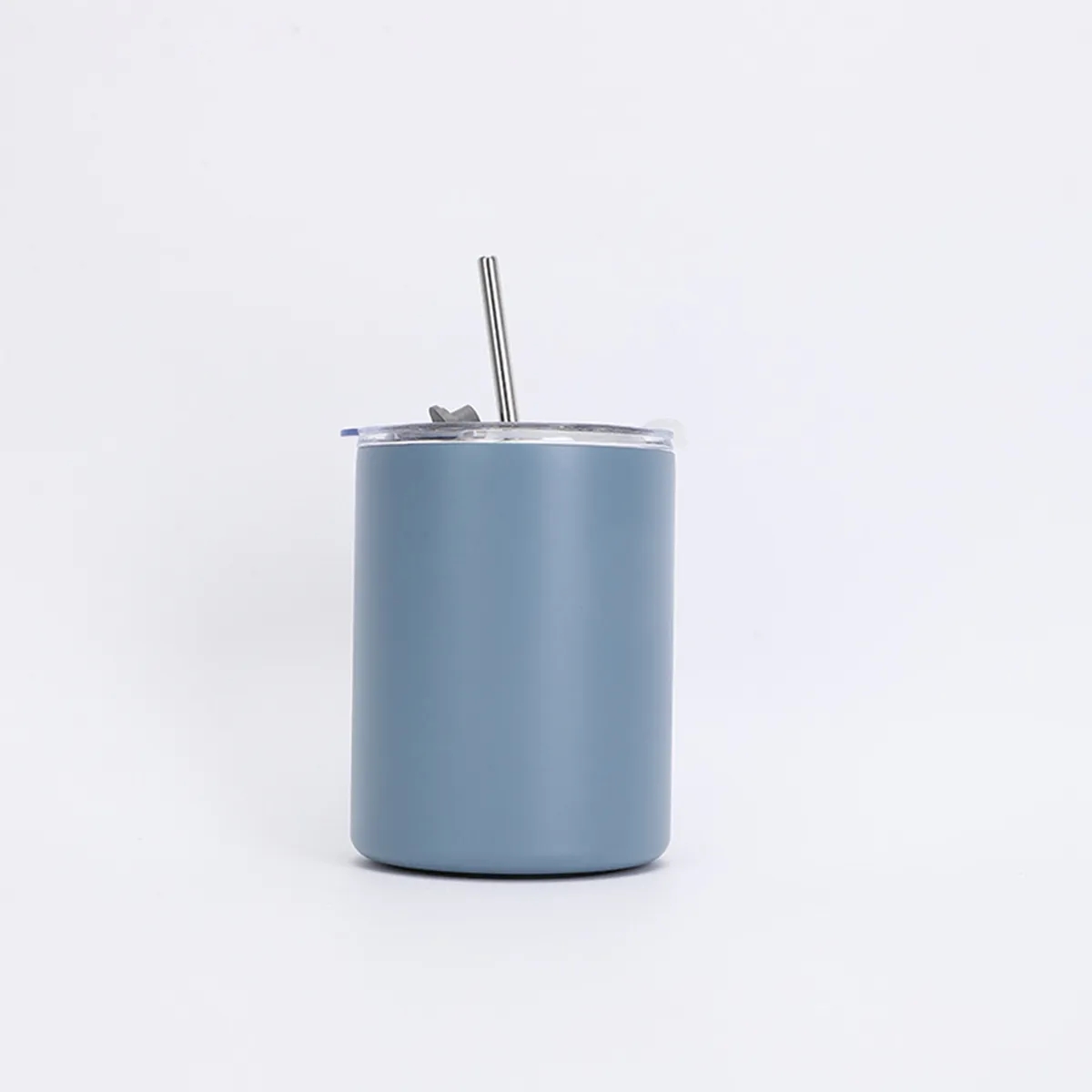 10Oz Stainless Steel Insulated Vacuum Cup With Straw 4