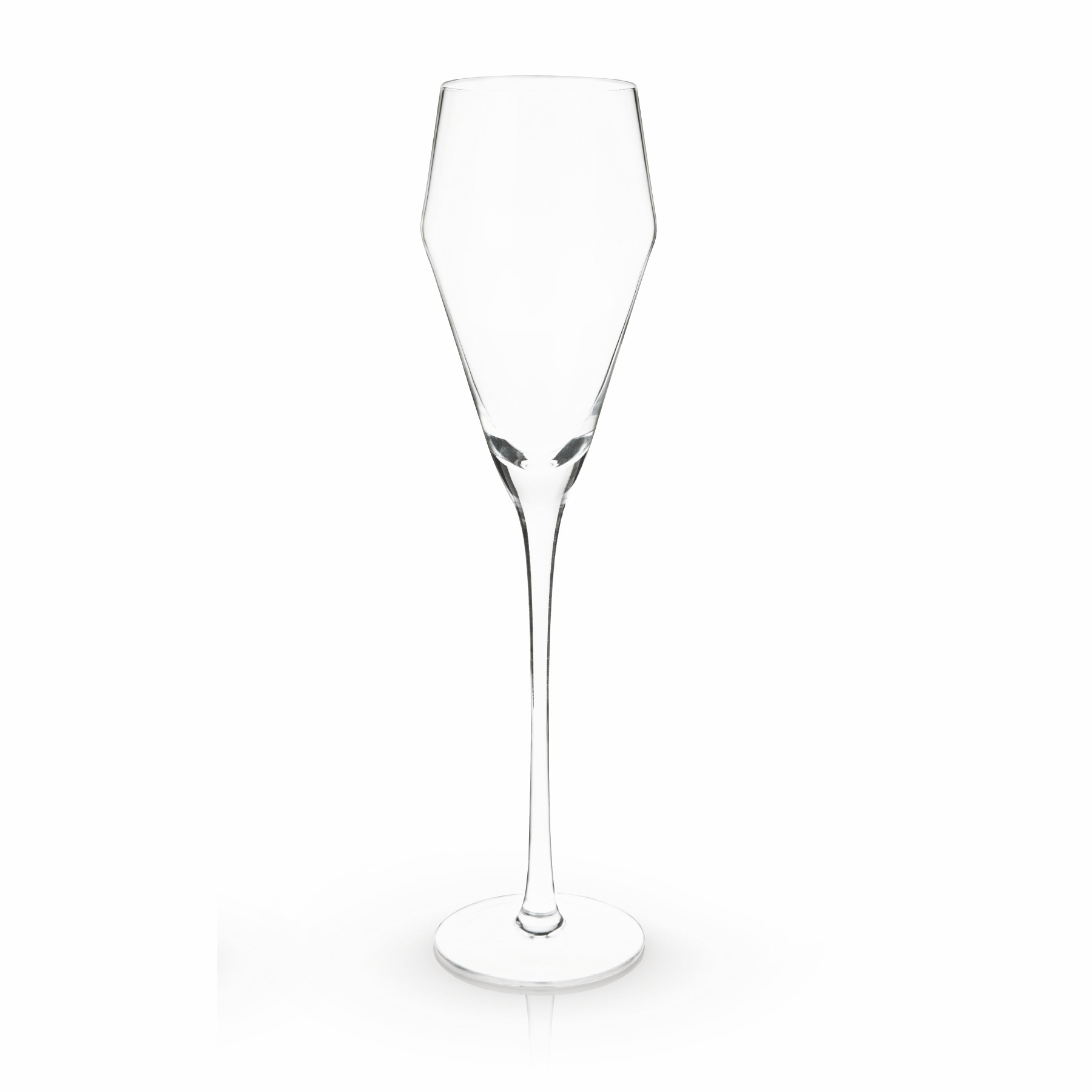 Viski® Angled Crystal Prosecco Glass, set of 2 10