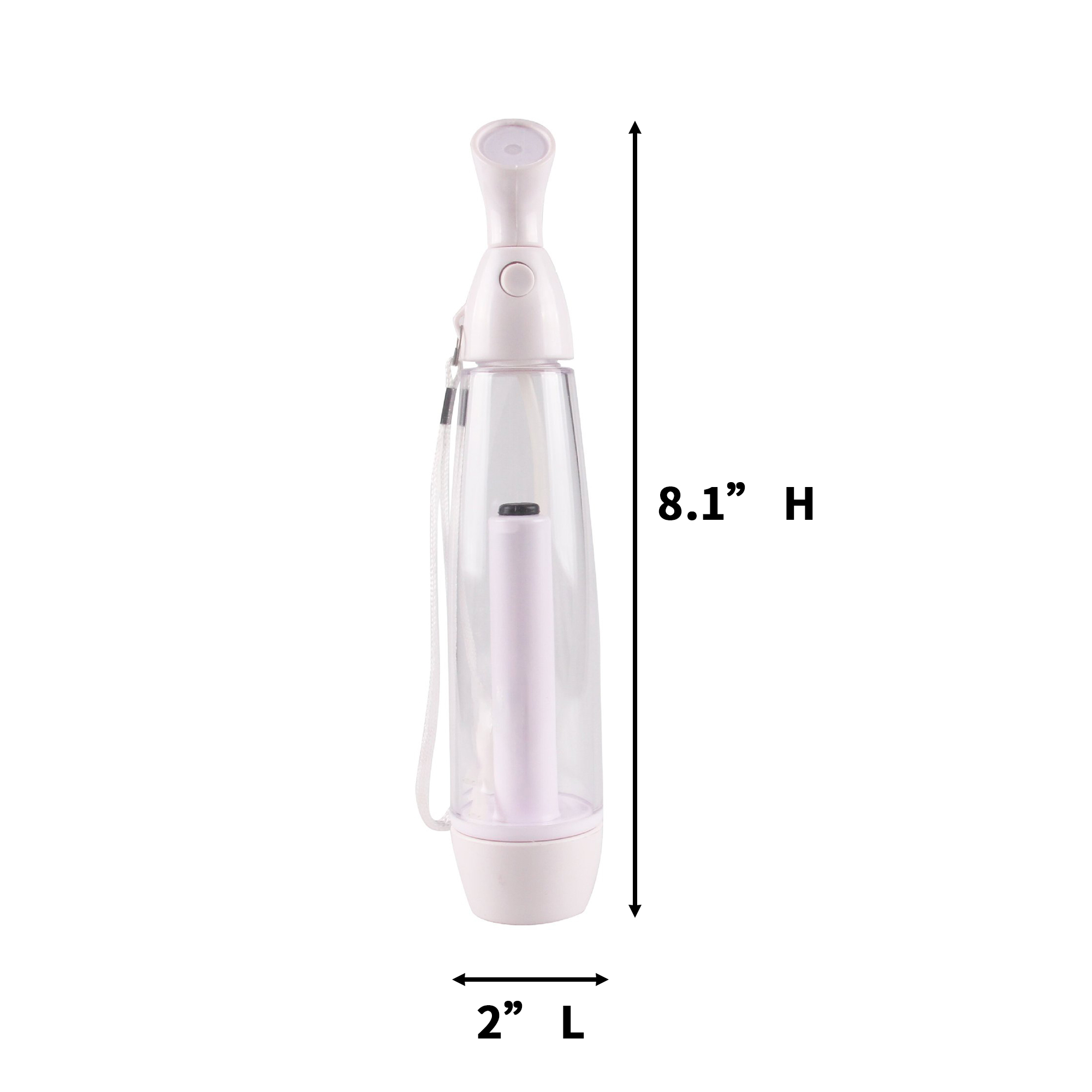 Three Ounce Portable Facial Hydration Sprayer Plastic Bottle 2" x 8.1" 8